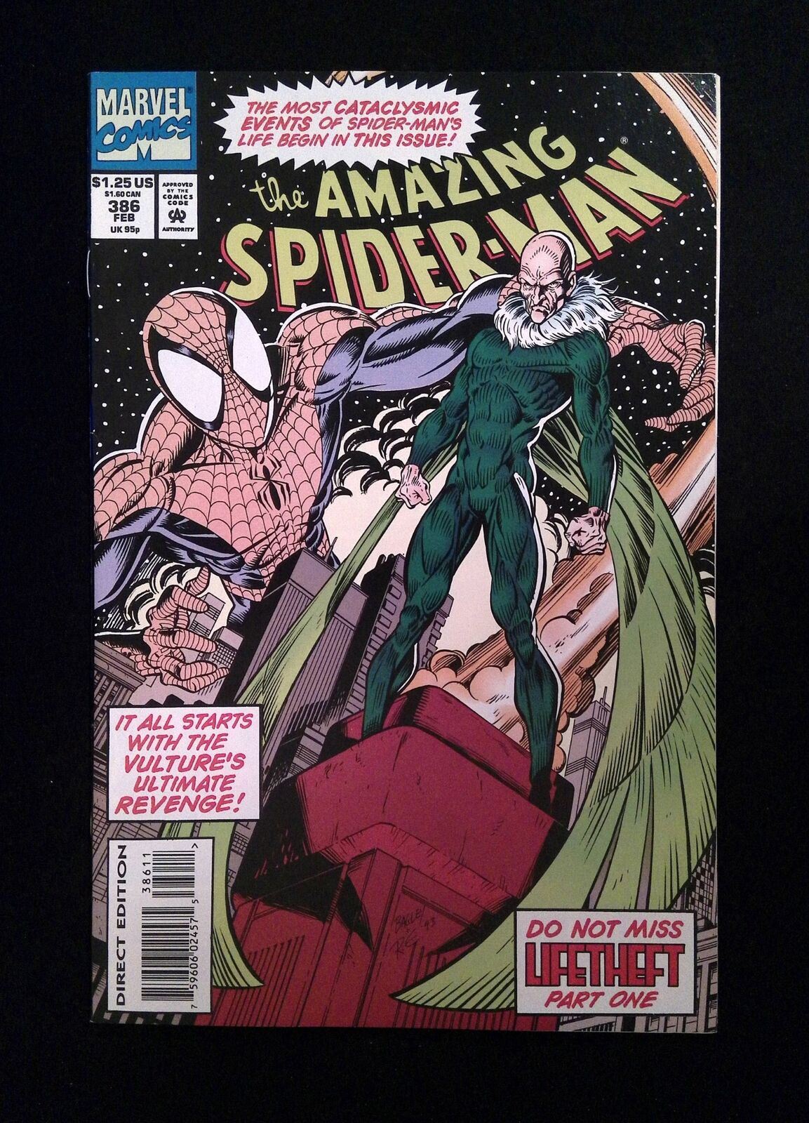 Amazing Spider-Man #386 MARVEL Comics 1994 NM-