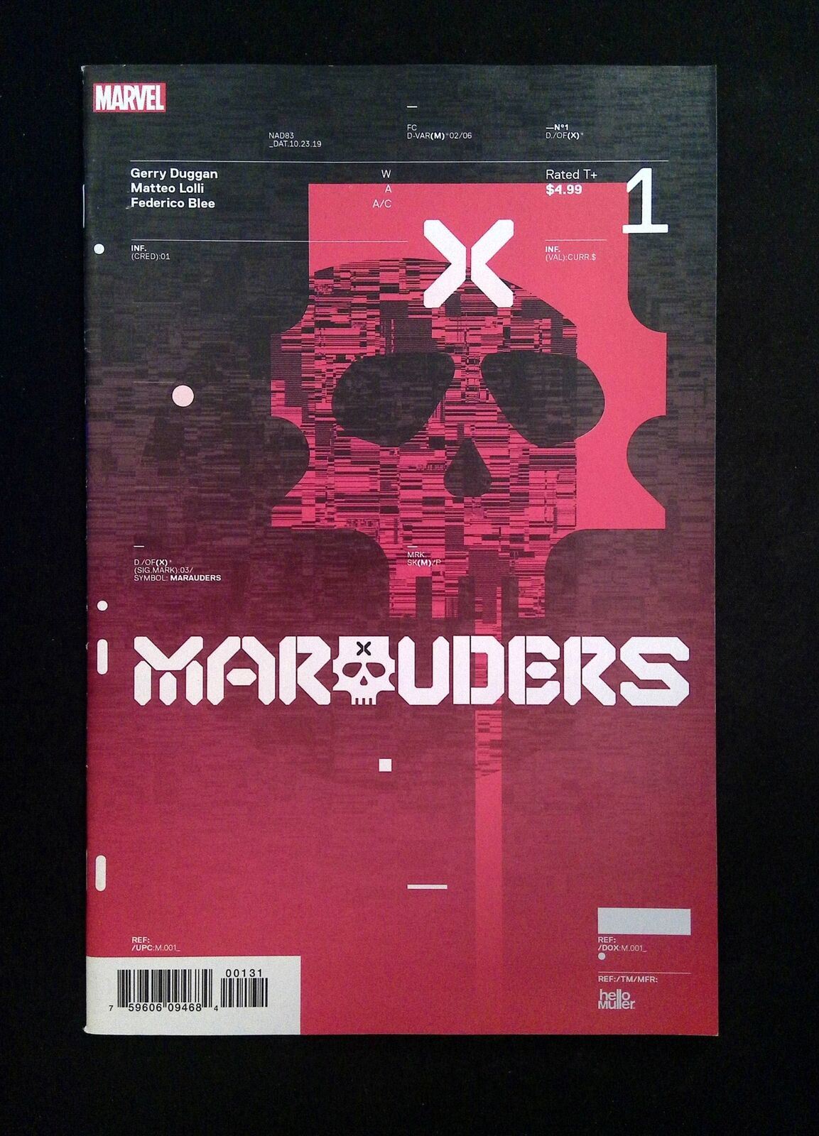 Marauders #1D MARVEL Comics 2019 NM- MULLER VARIANT