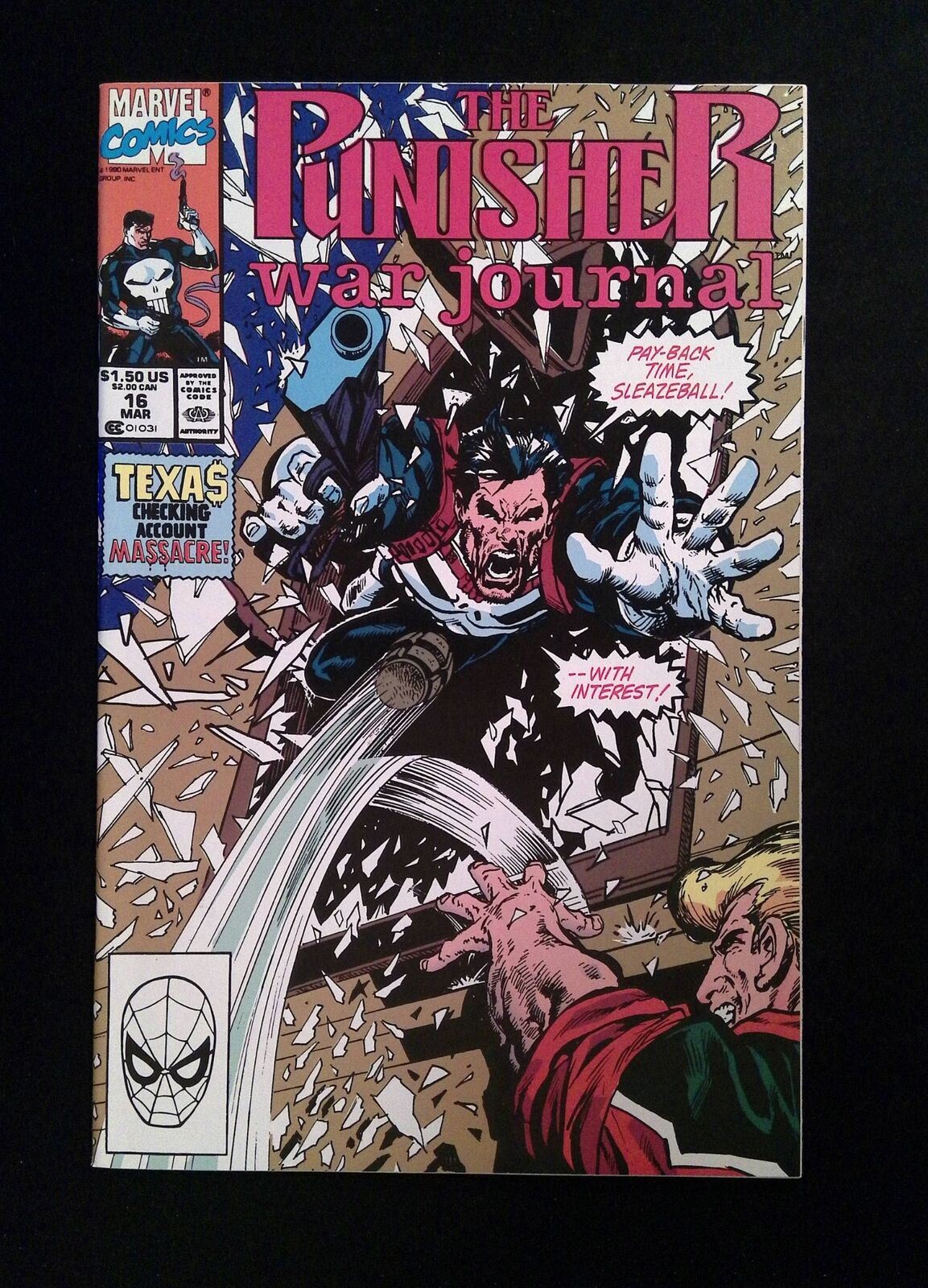 Punisher War Journal #16 MARVEL Comics 1990 NM
