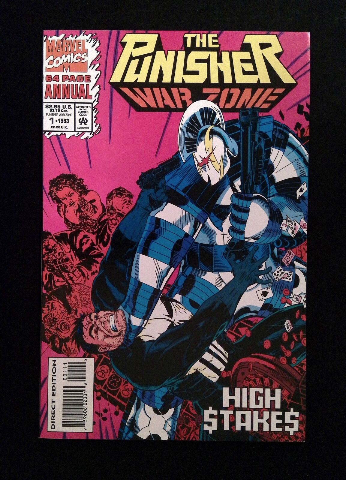 Punisher War Zone Annual #1U MARVEL Comics 1993 NM GOLDEN VARIANT