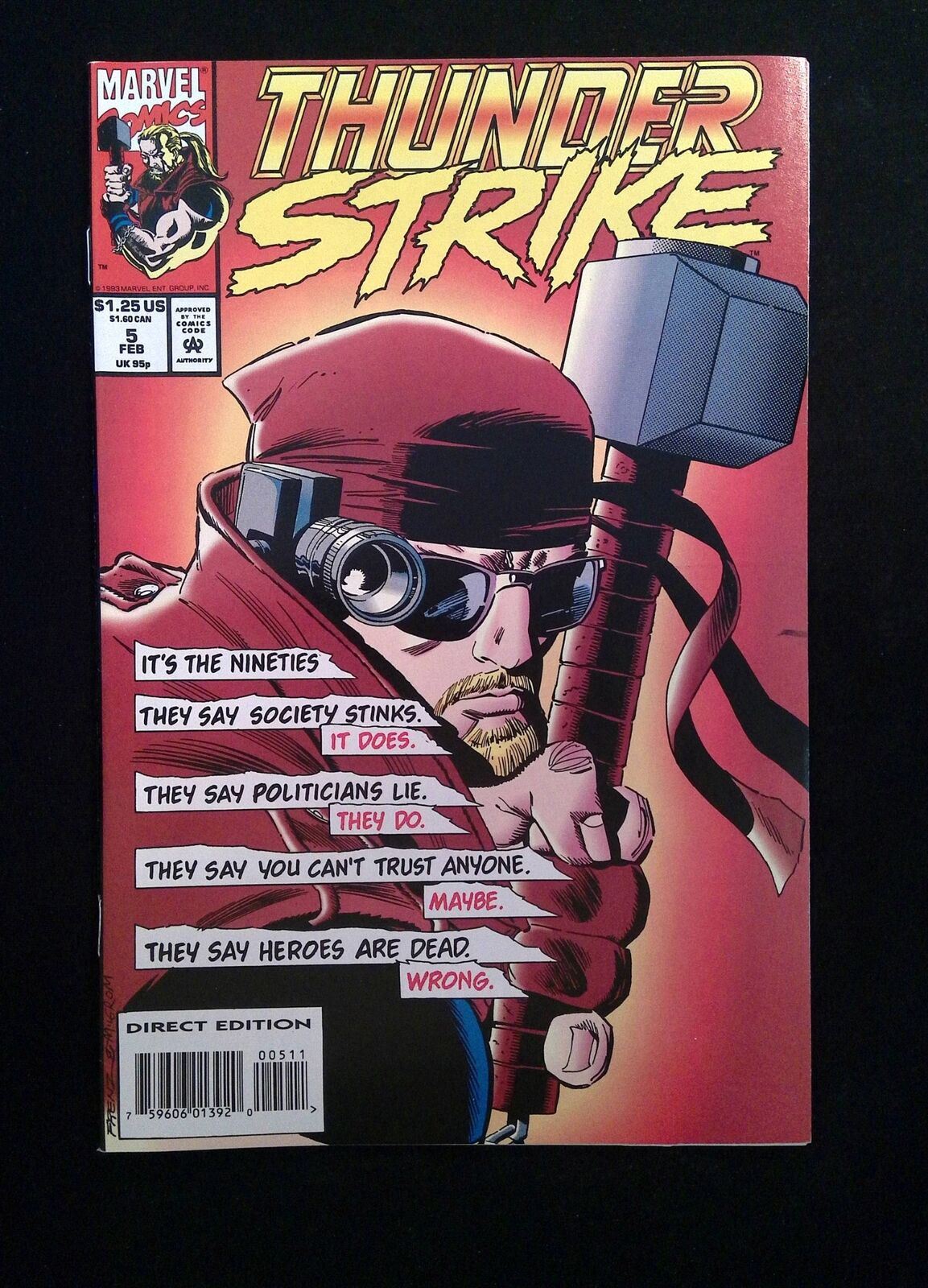 Thunderstrike #5 MARVEL Comics 1994 VF+
