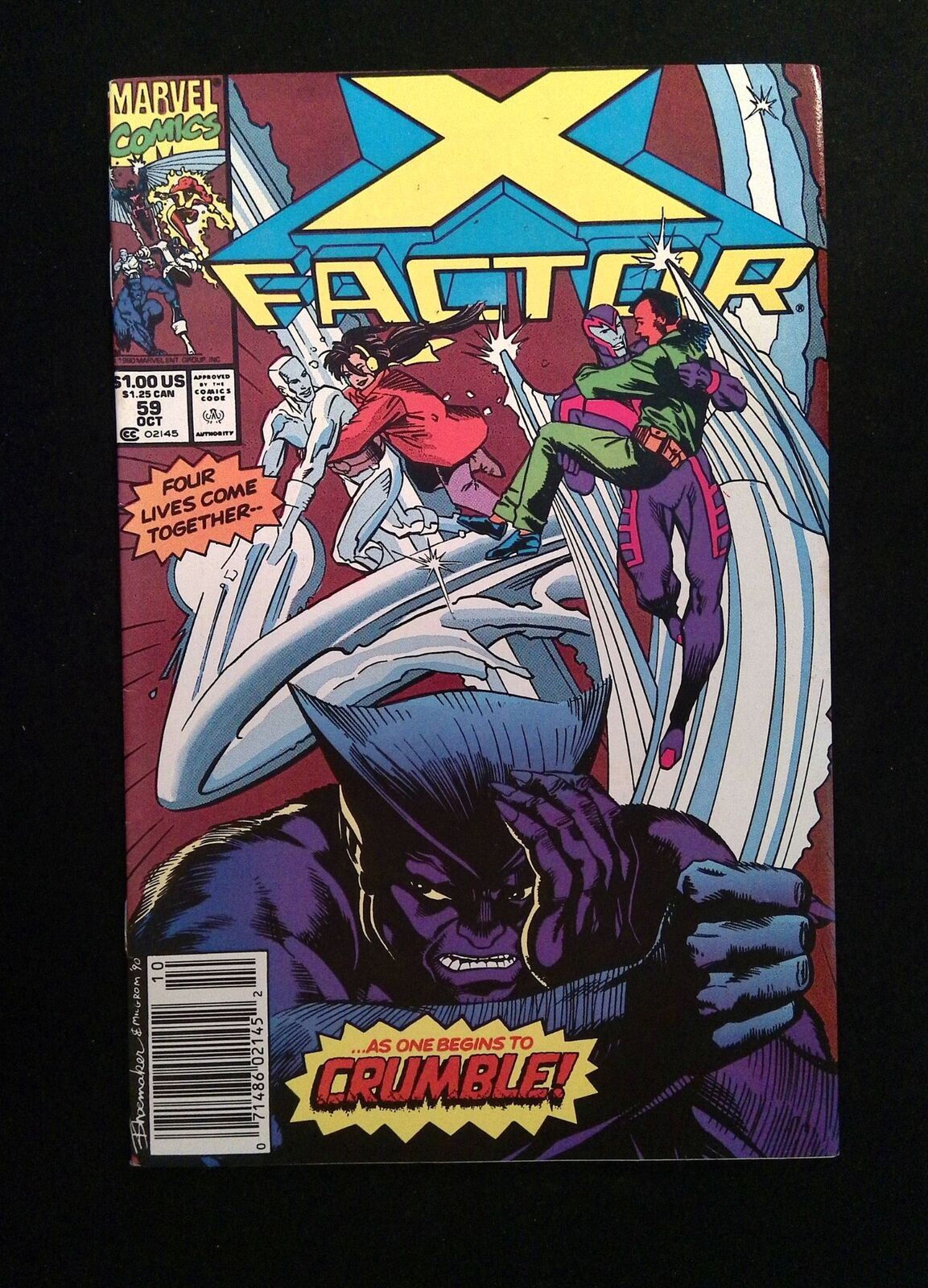 X-Factor #59 Marvel Comics 1990 VF+ Newsstand
