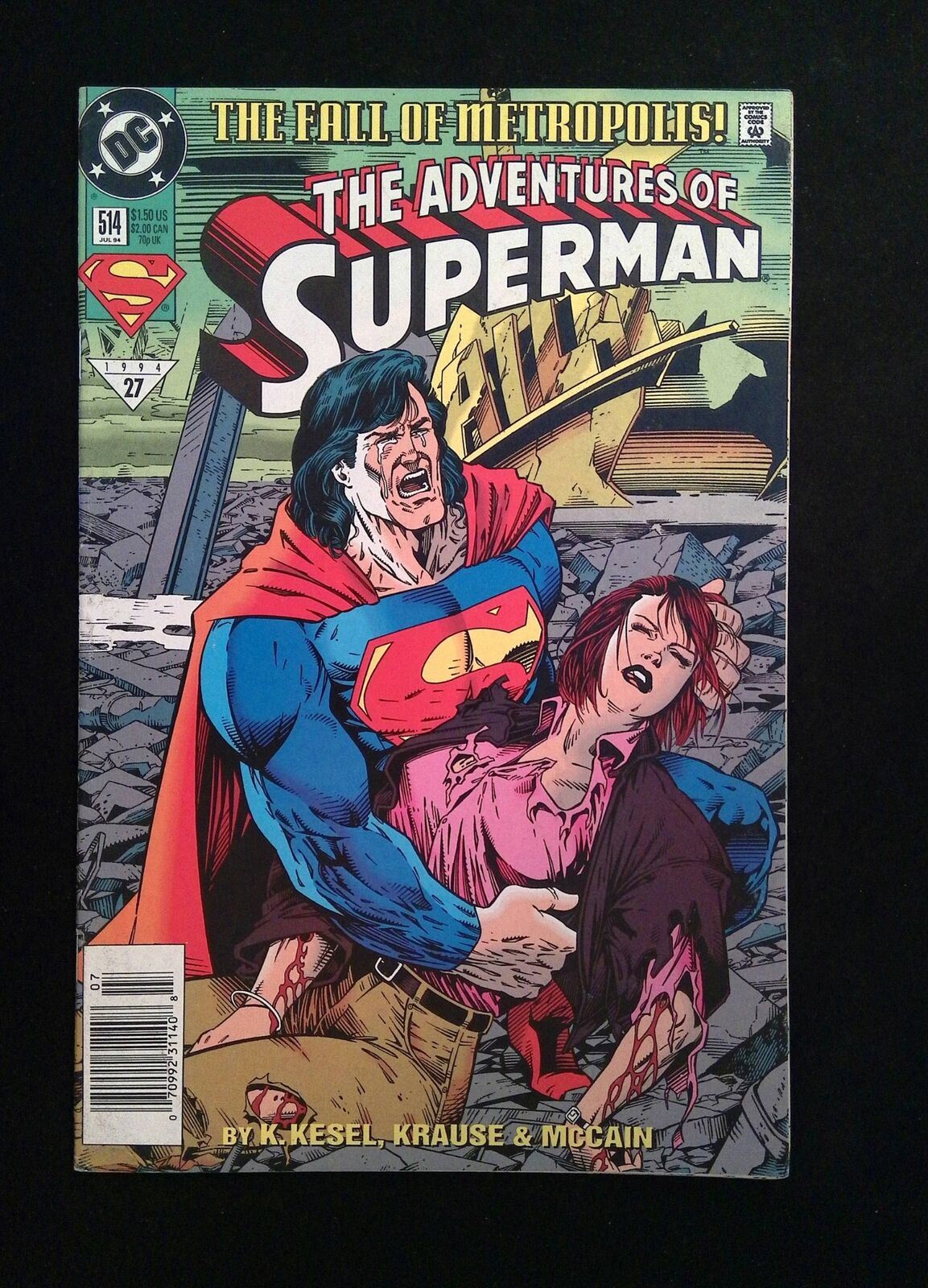 Adventures of Superman #514 DC Comics 1994 VF+ NEWSSTAND