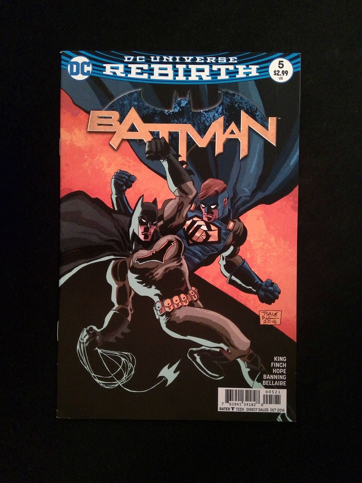 Batman #5B (3RD SERIES) DC Comics 2016 VF+ Sale Variant