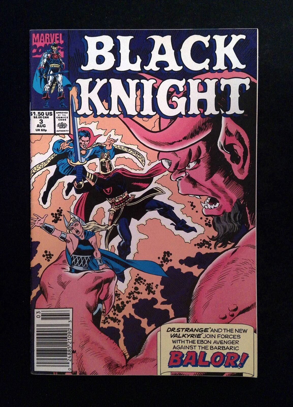 Black Knight #3 Marvel Comics 1990 VF/NM Newsstand