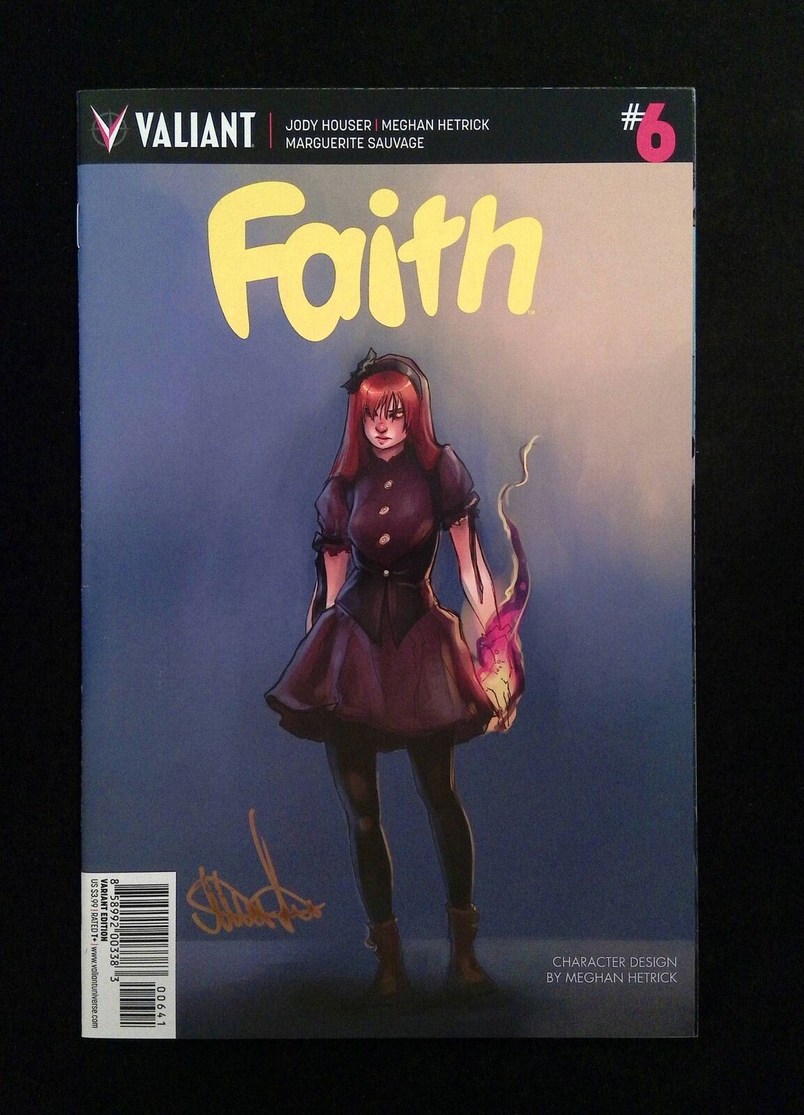 Faith #6D (2ND SERIES) Valiant Comics 2016 VF+ Hetrick Variant,SIGNED BY +1