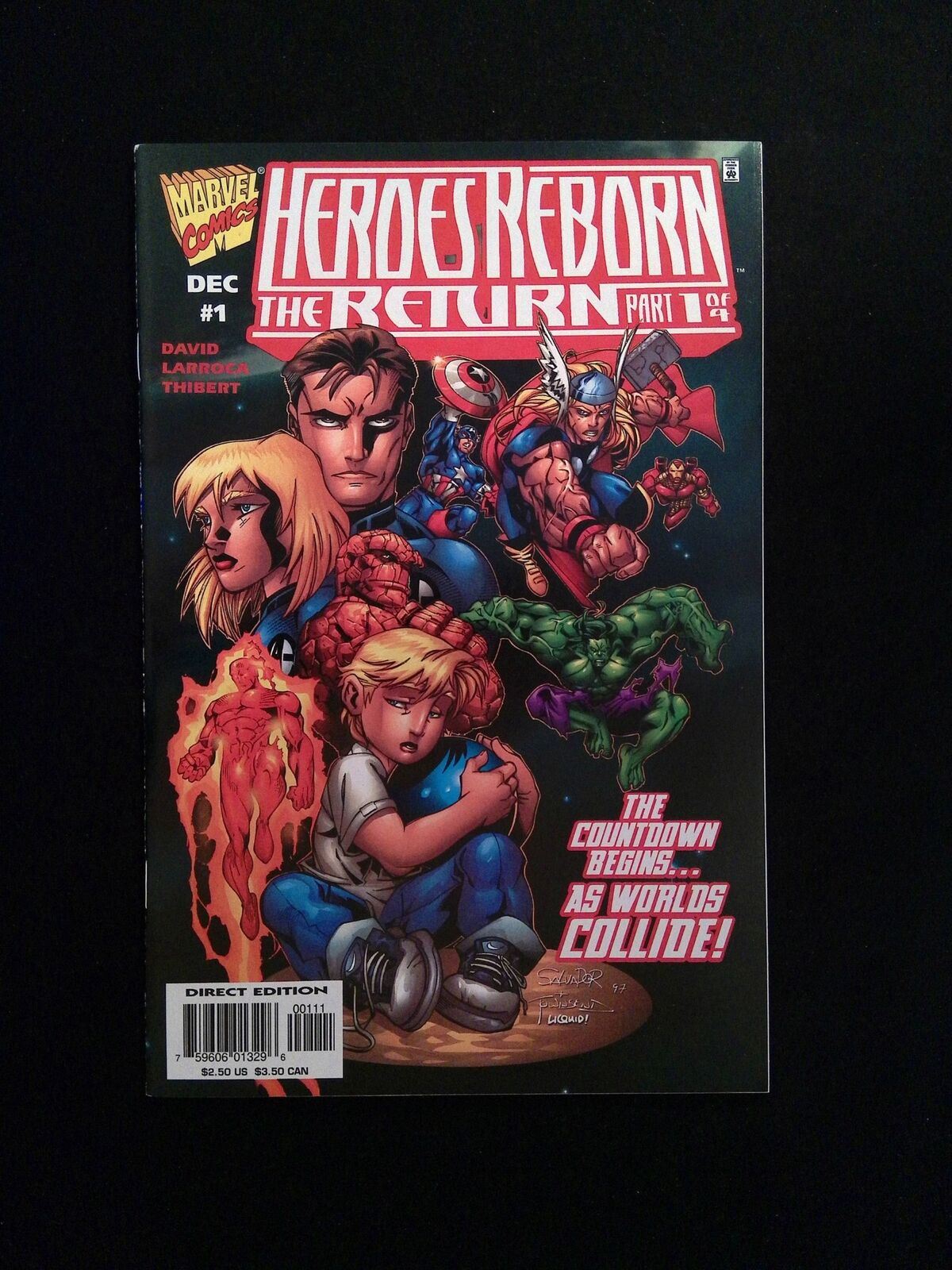 Heroes Reborn The Return #1B MARVEL Comics 1997 NM- LARROCA, TOWSEND VARIANT