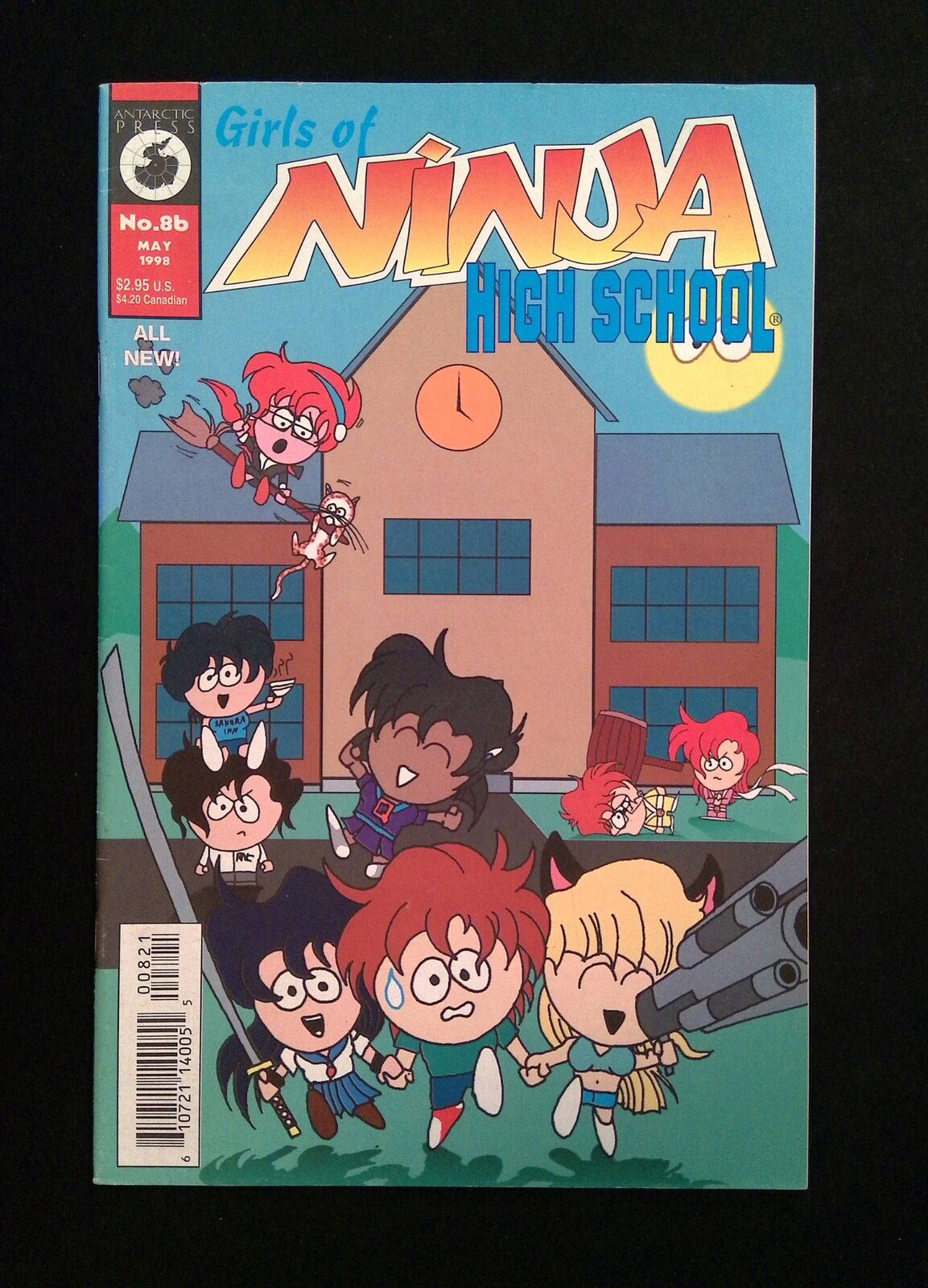 Girls of Ninja High School #8B Antarctic Comics 1998 VF Dunn Variant