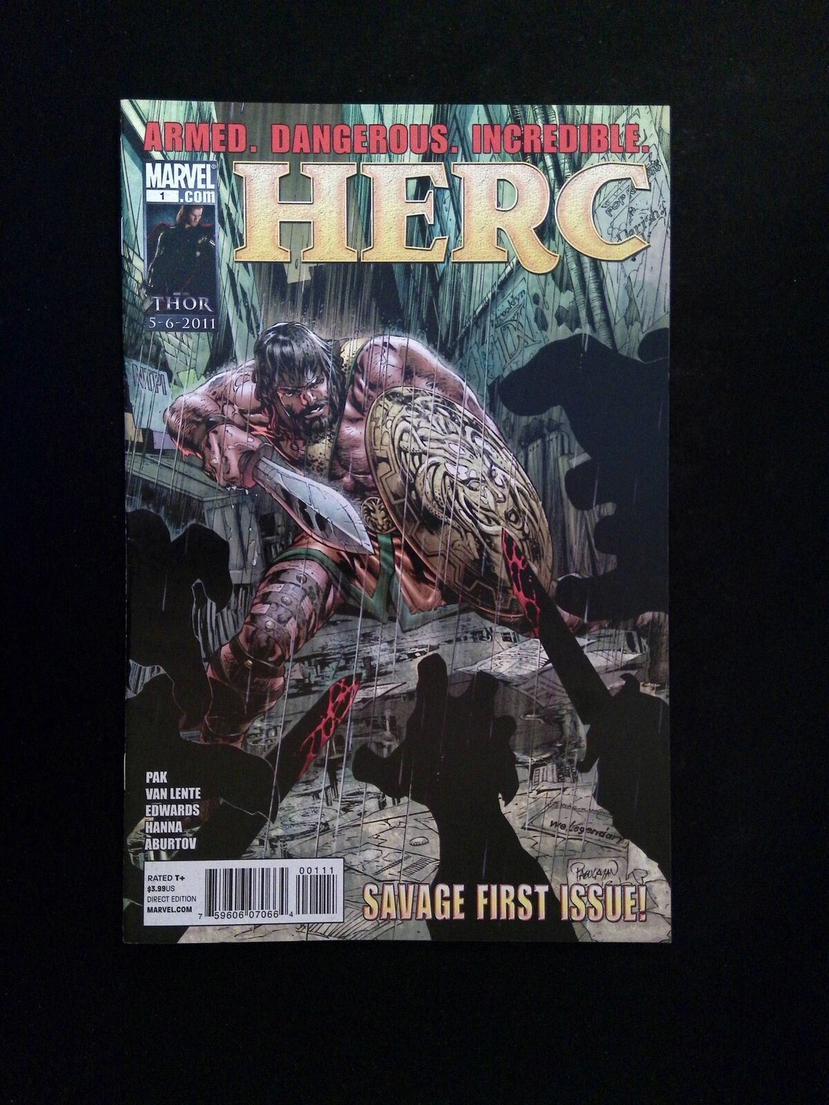 Herc #1 Marvel Comics 2011 VF+