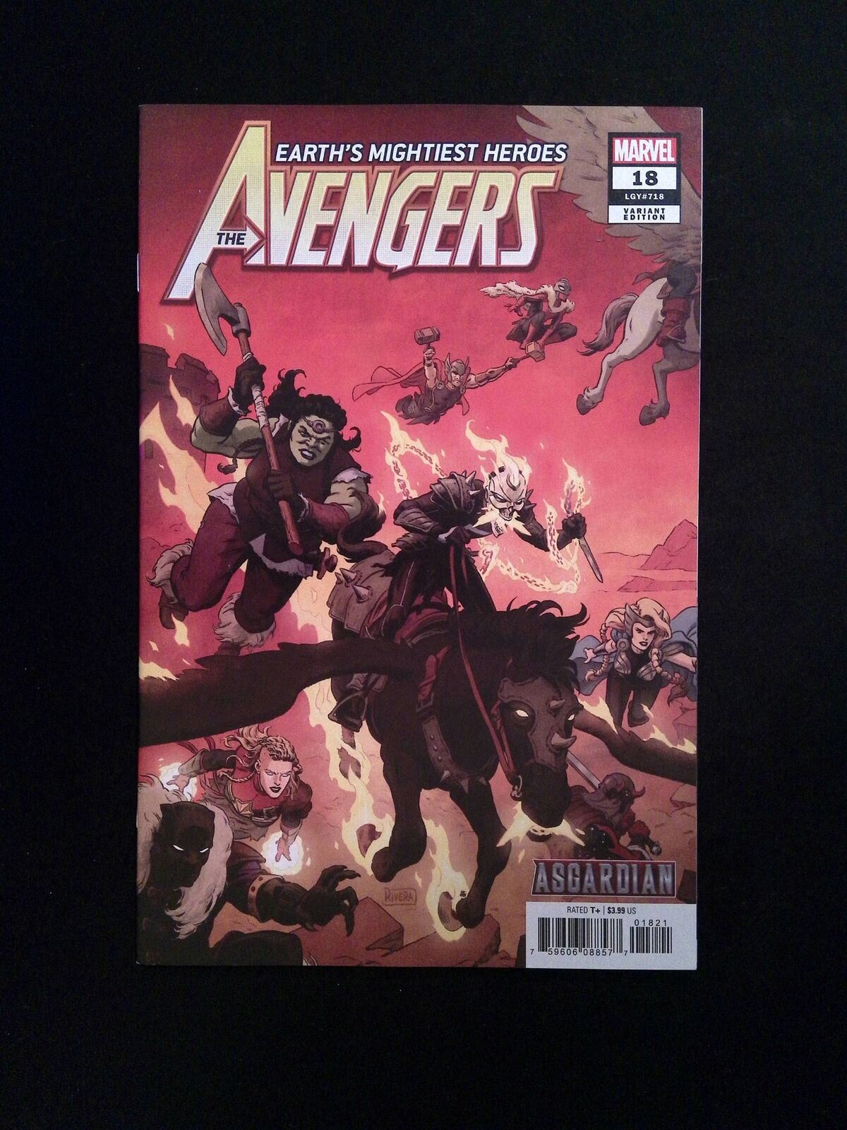 Avengers #18C (8TH SERIES) MARVEL Comics 2019 NM RIVERA VARIANT