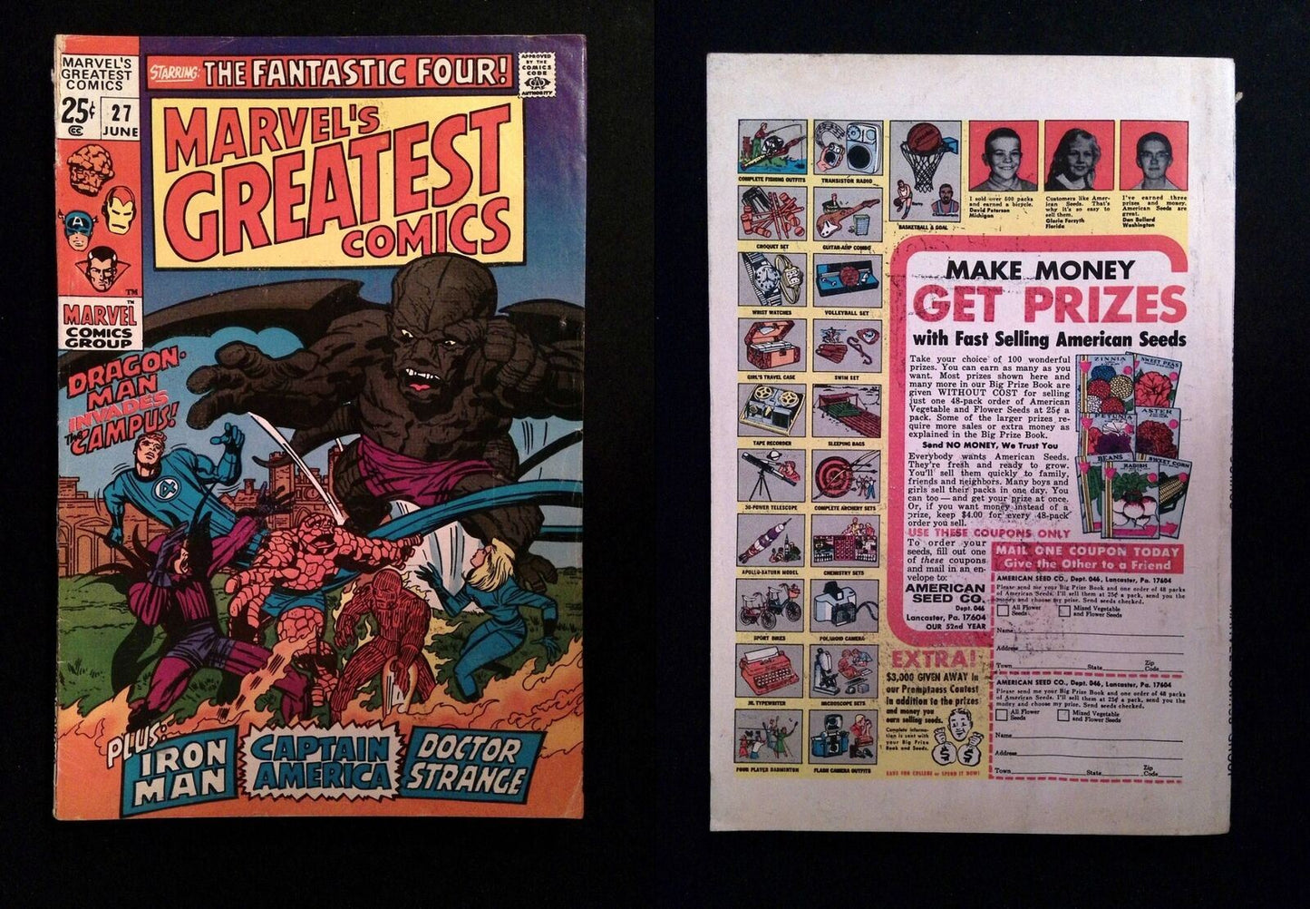 Marvel's Greatest Comics #27 MARVEL Comics 1970 FN