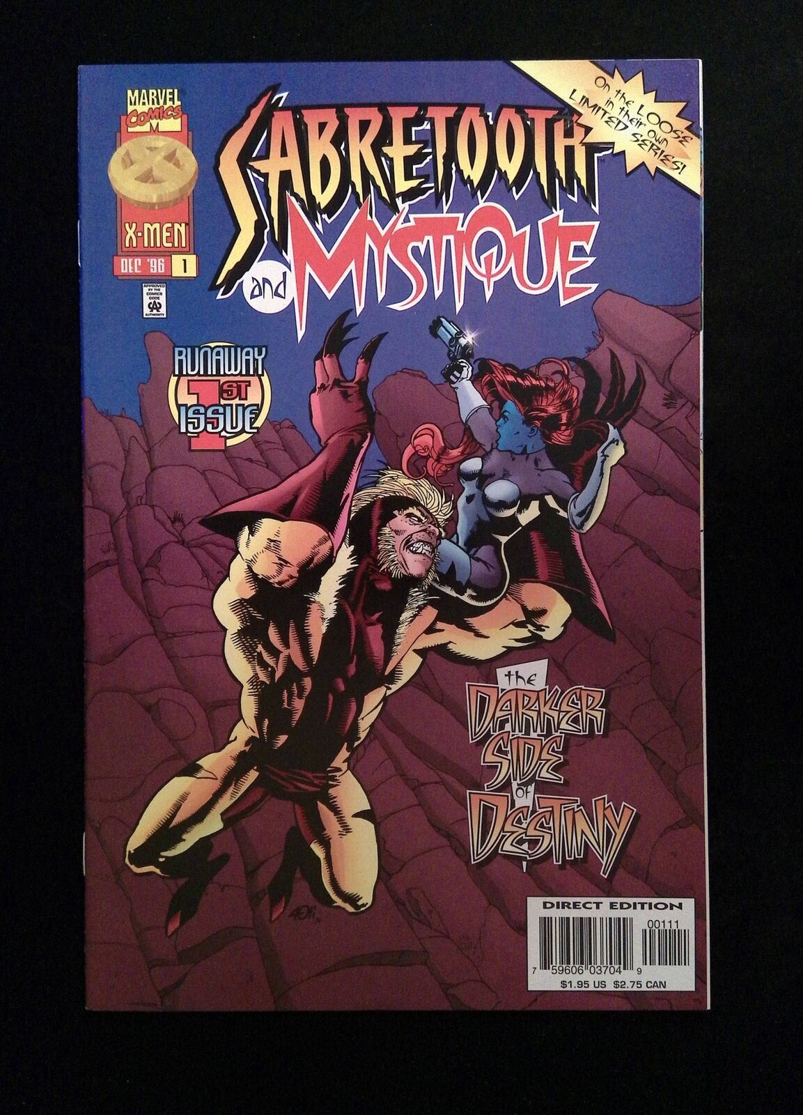 Sabretooth And Mystique Runaway #1 Marvel Comics 1996 NM