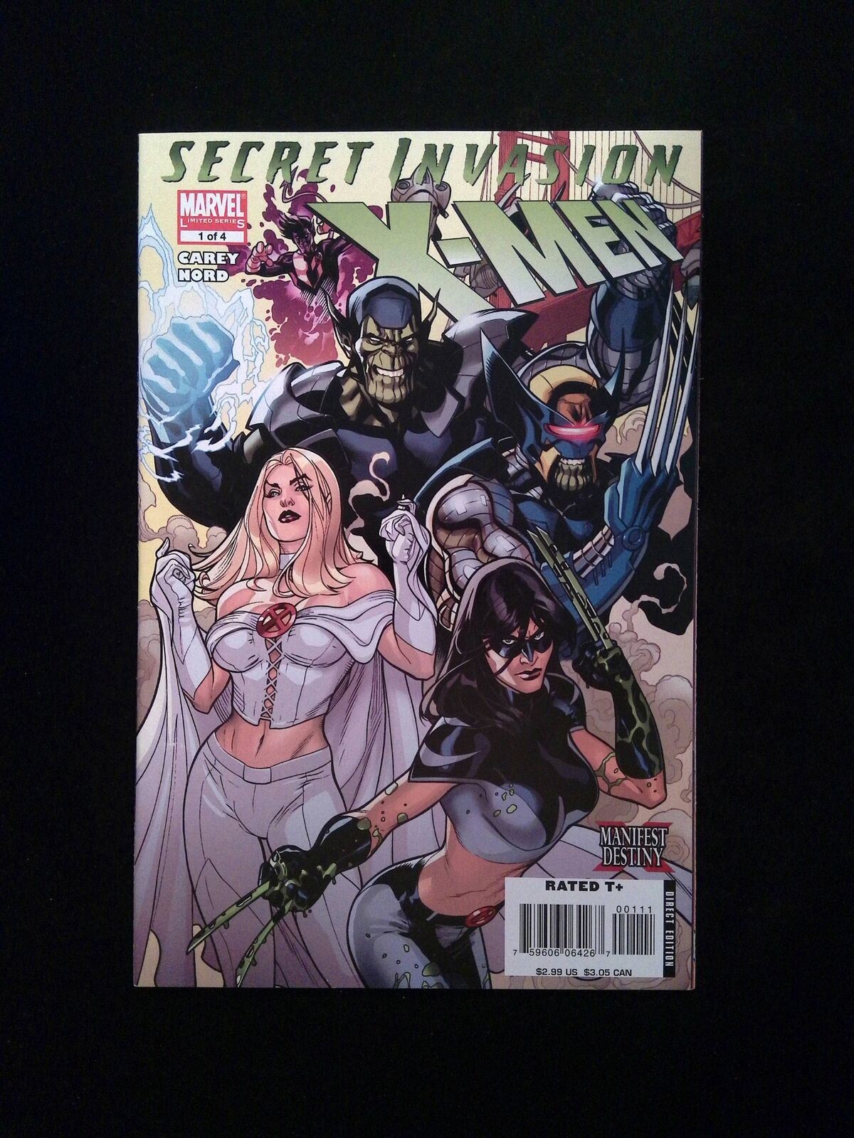 Secret Invasion X-Men #1 MARVEL Comics 2008 VF/NM