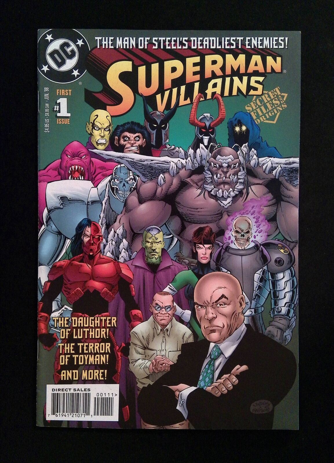 Superman Villains Secret Files #1 DC Comics 1998 VF+