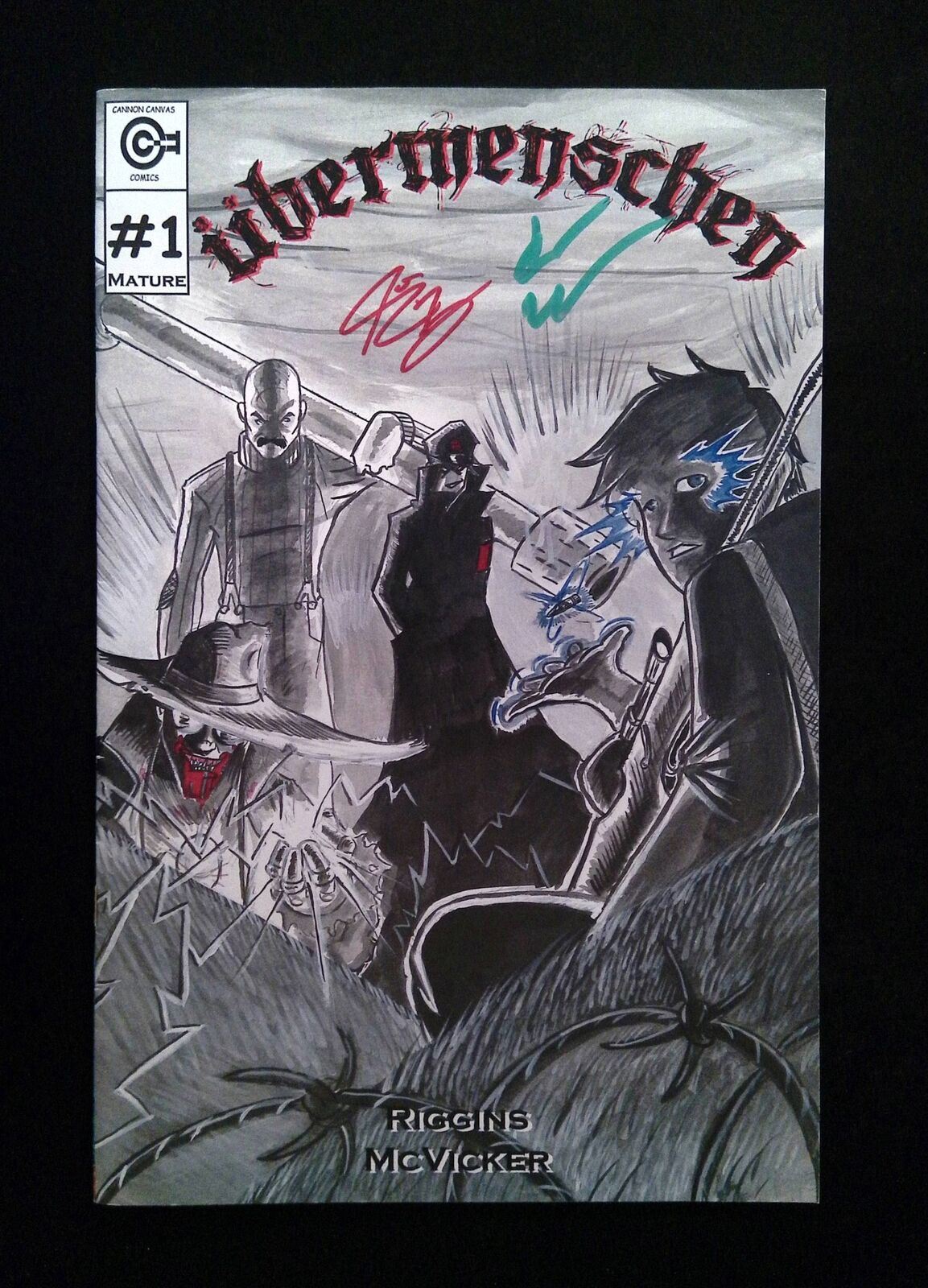 Ubermenschen #1 Indi Planet Comics 2013 VF+ SIGNED BY + 2