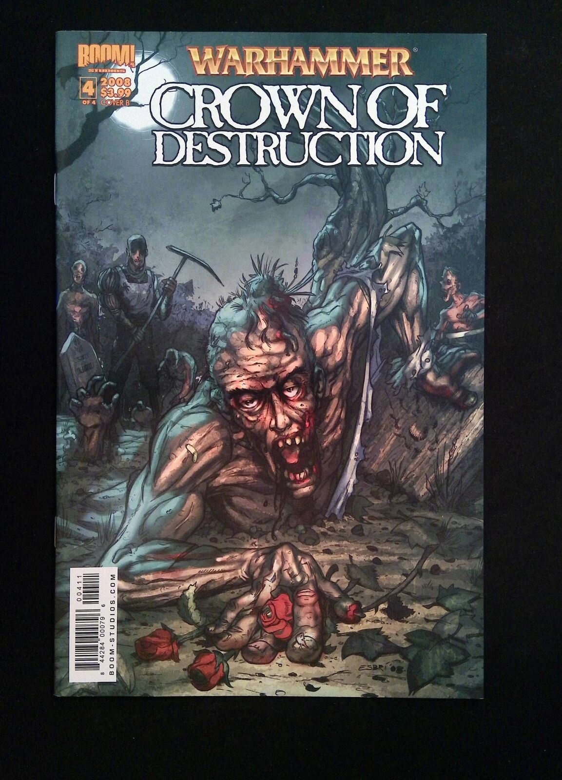 Warhammer Crown Of Destruction #4B Boom Comics 2008 NM+ Esbri Variant