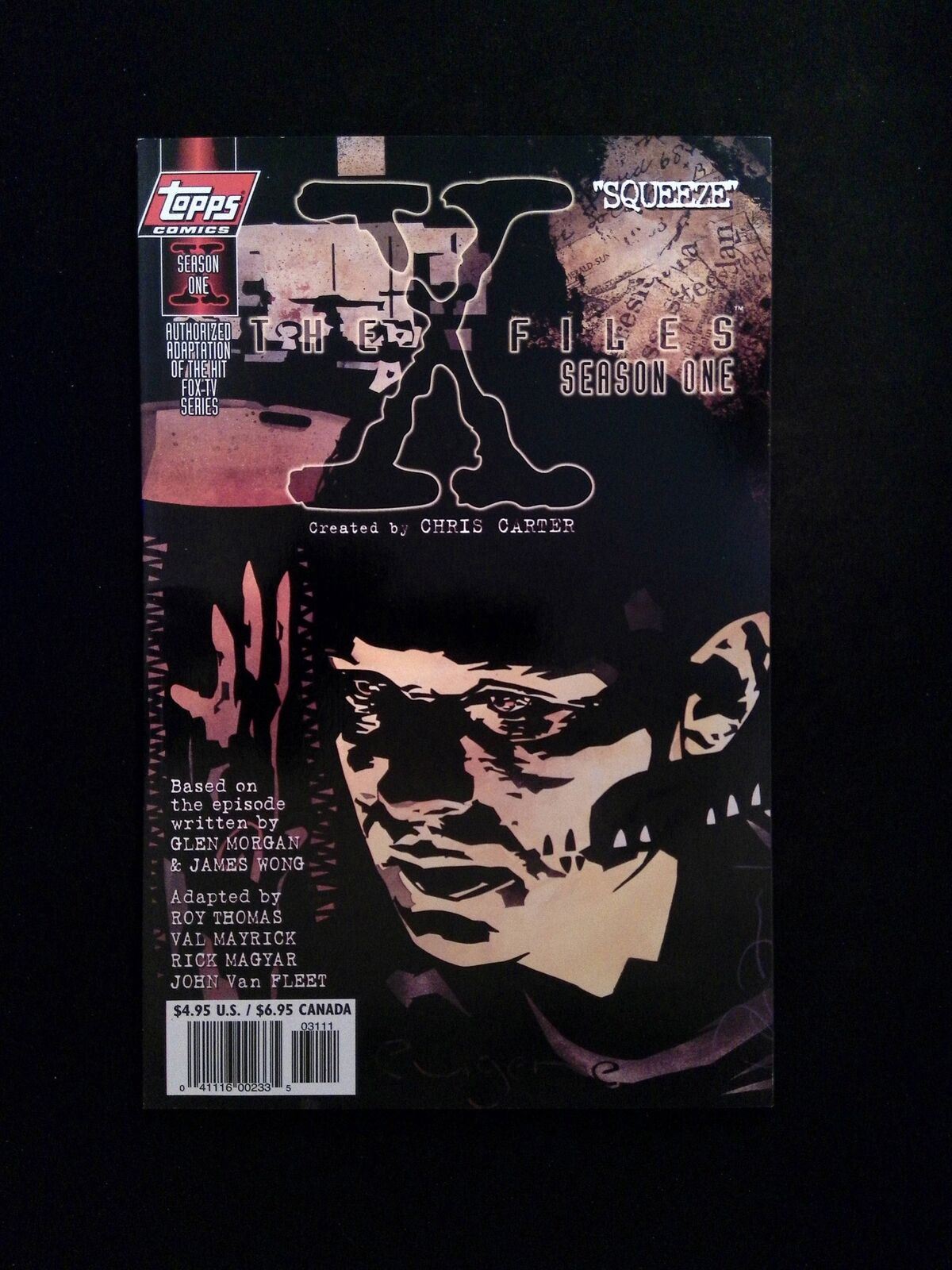 X-Files Season One Squeeze #1B Topps Comics 1997 NM+ One Face On Cover