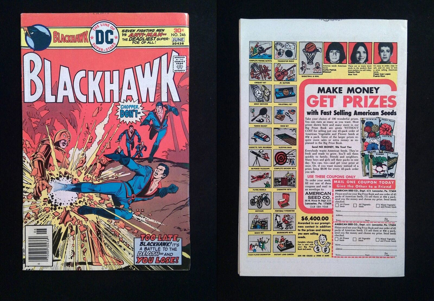 Blackhawk #246 DC Comics 1976 VF NEWSSTAND