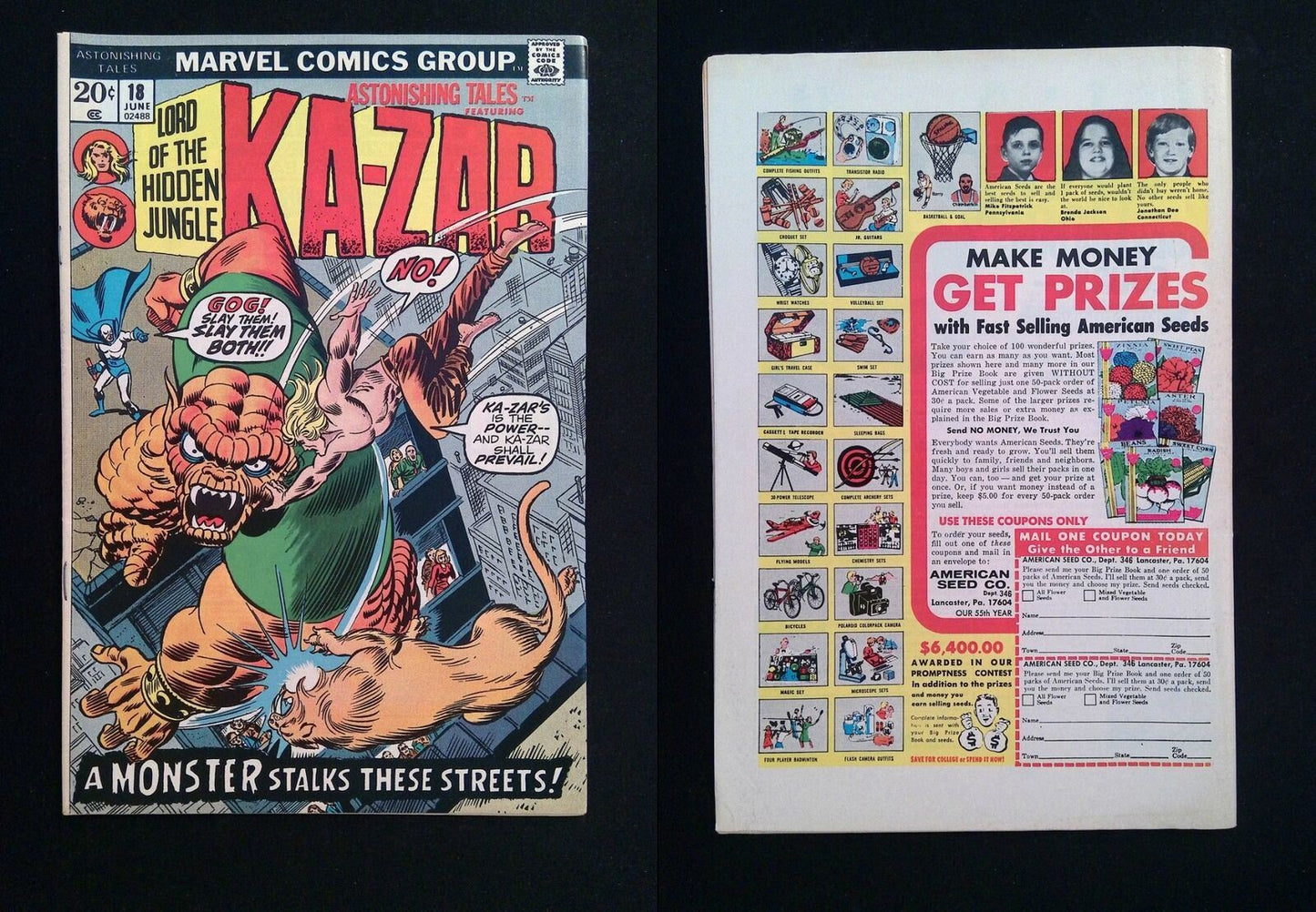 Astronishing Tales #18 MARVEL Comics 1973 VF