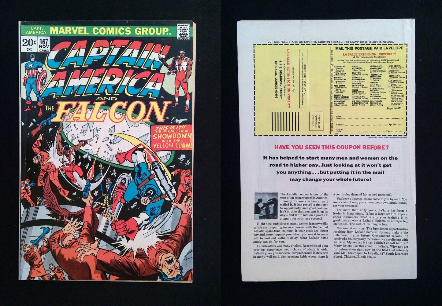 Captain America #167 MARVEL Comics 1973 VF-