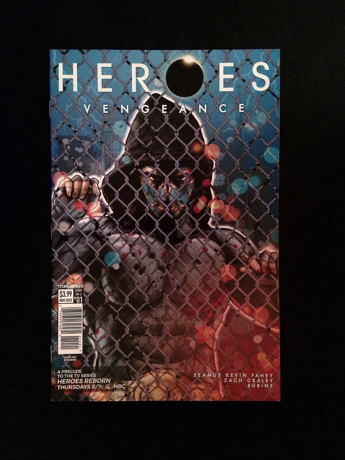 Heroes Vengeance #1B Titan Comics 2015 VF/NM Rubine Variant