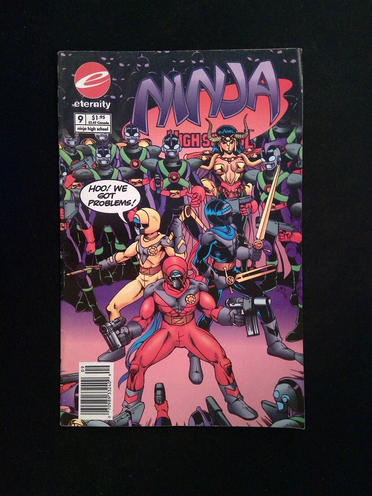 Ninja High School In Color #9 ETERNITY Comics 1993 VF NEWSSTAND