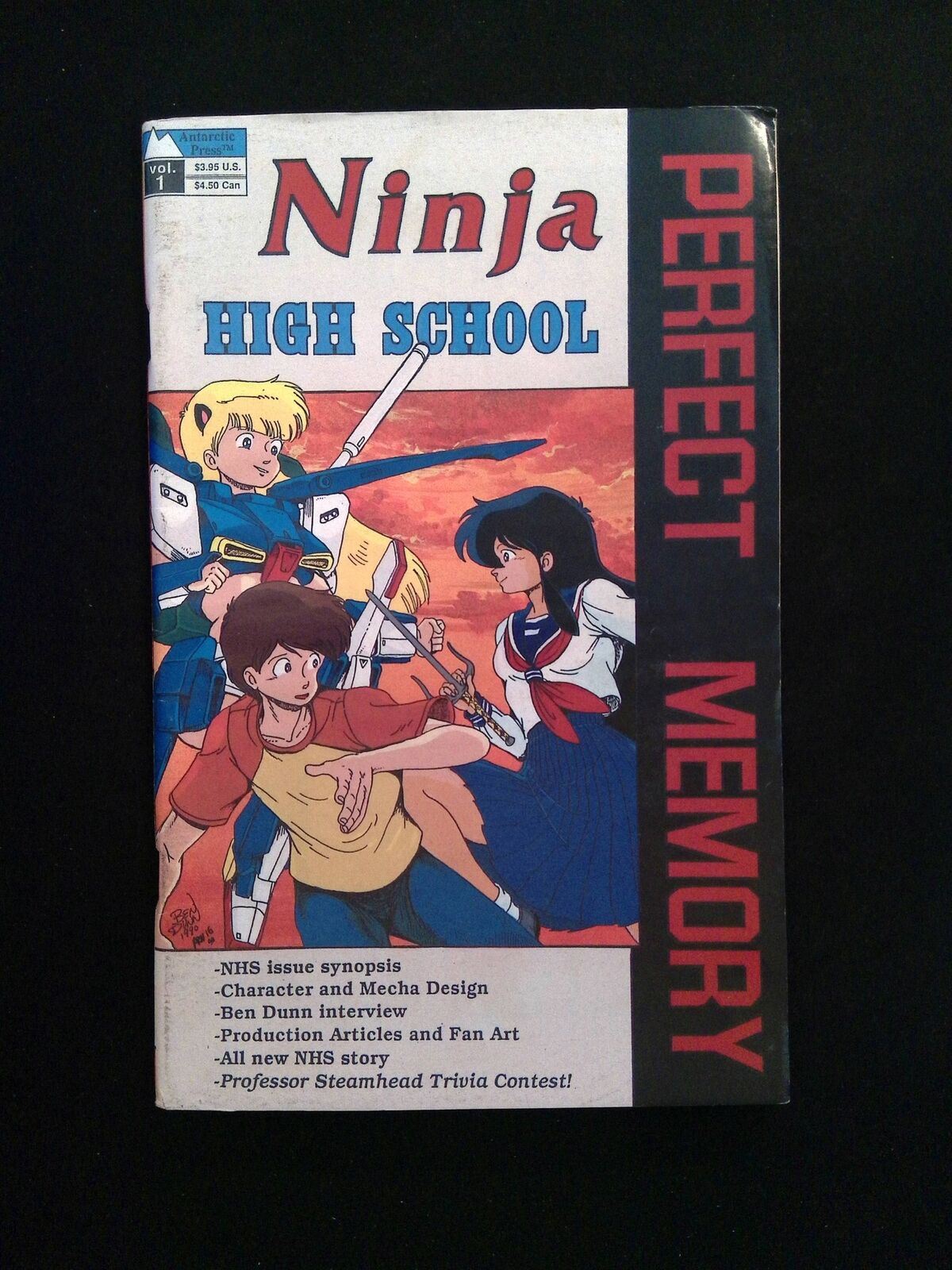 Ninja High School Perfect Memory #1 ANTARCTIC PREES Comics 1990 VF