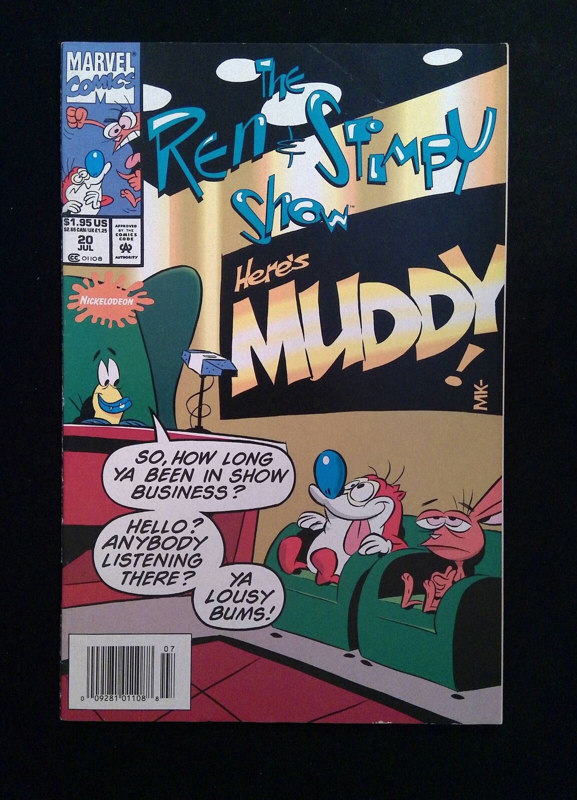 Ren & Stimpy Show #20 MARVEL Comics 1994 VF+ NEWSSTAND