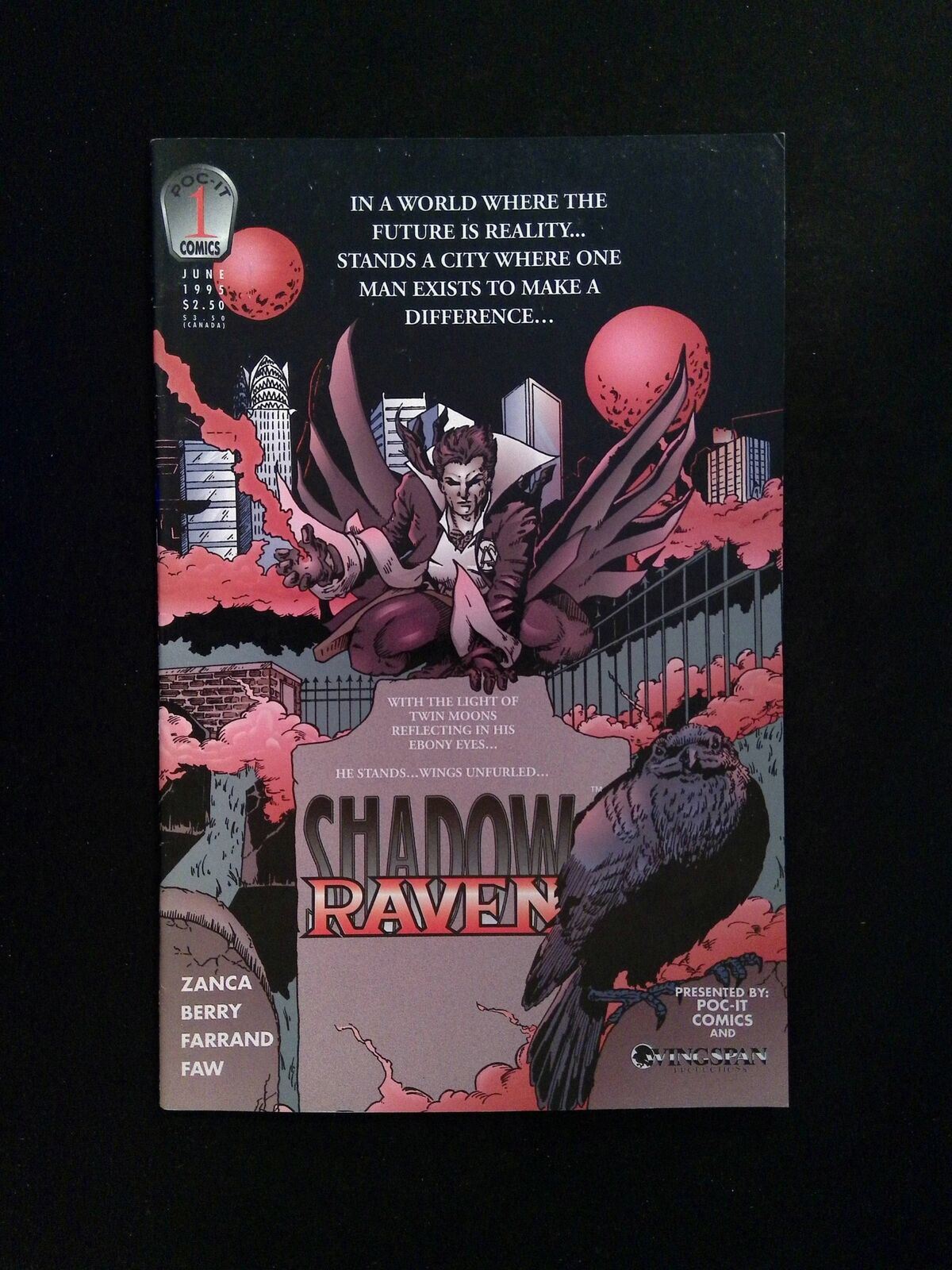 Shadow Raven #1 POC-IT Comics 1995 VF+