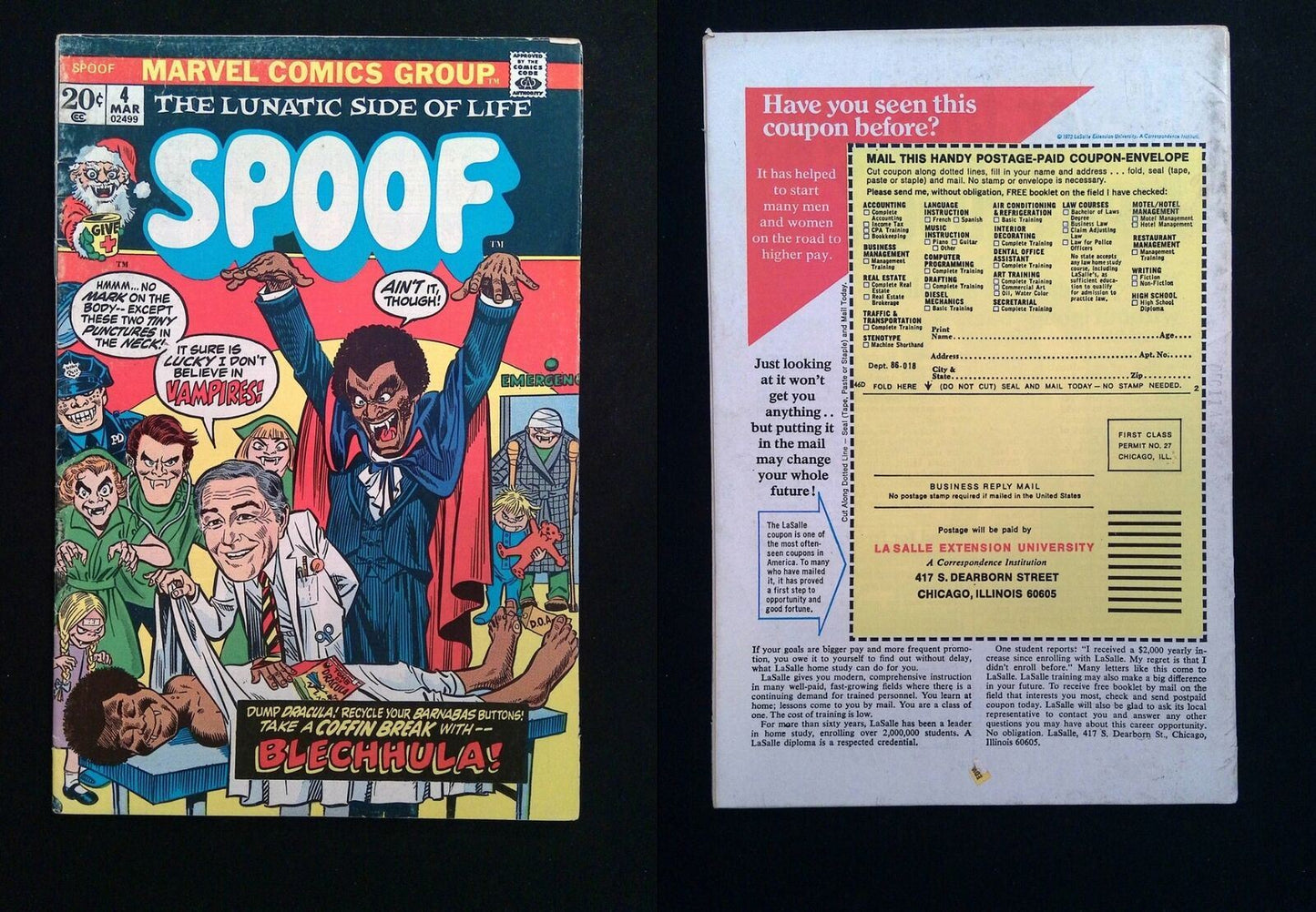 Spoof #4 MARVEL Comics 1973 FN