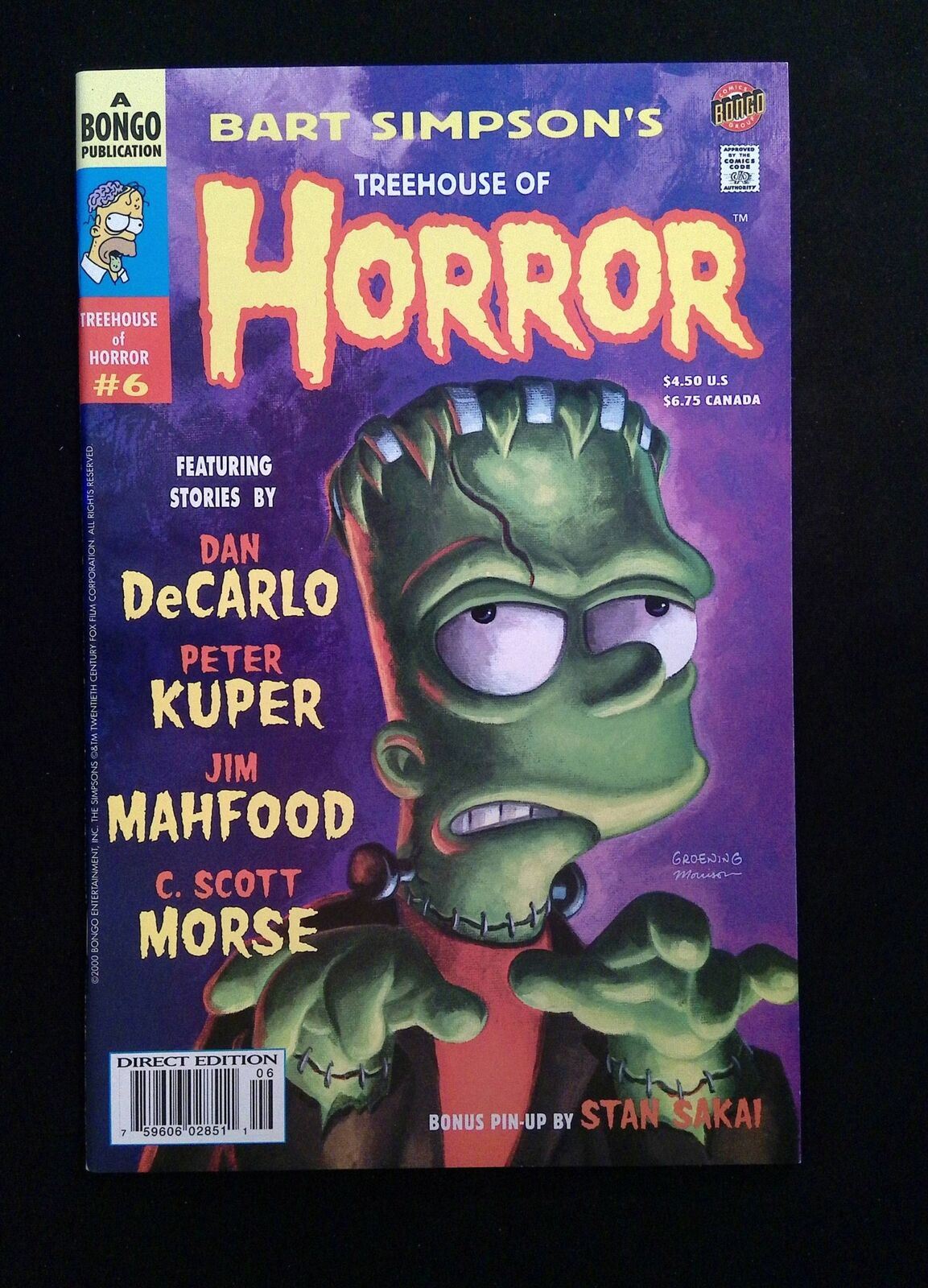 Treehouse Of Horror #6/ANNUAL2000 BONGO Comics 2000 NM