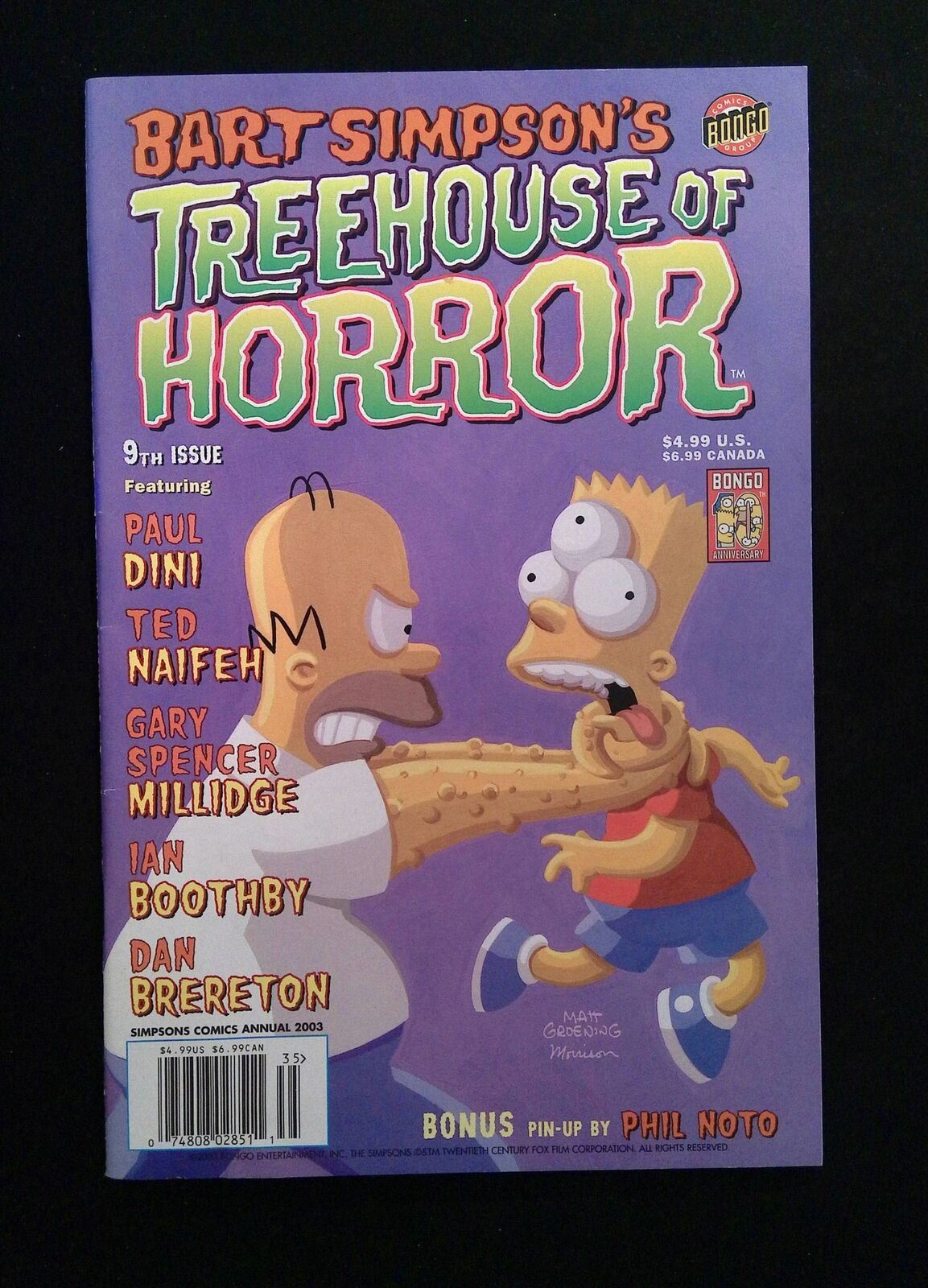 Treehouse Of Horror #9 BONGO Comics 2003 VF+ NEWSSTAND