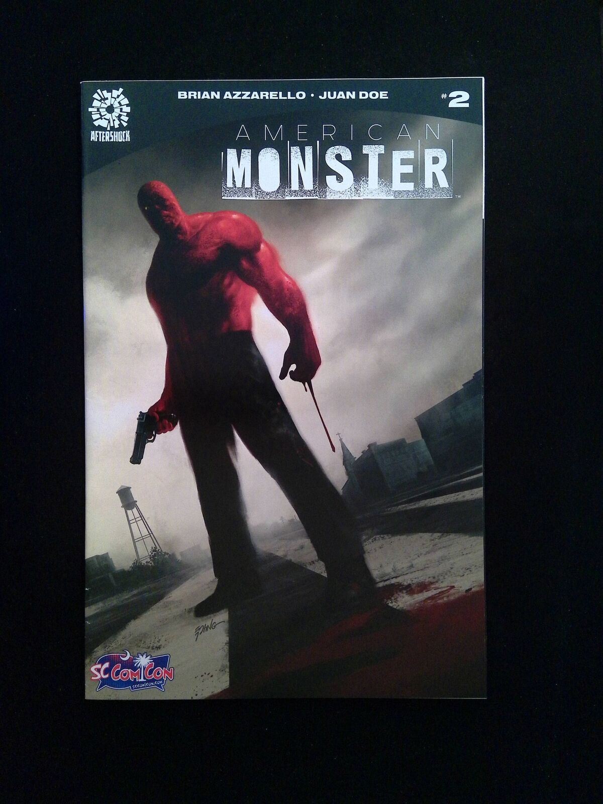 American Monster #2B AFTERSHOCK Comics 2016 VF+ VARIANT COVER