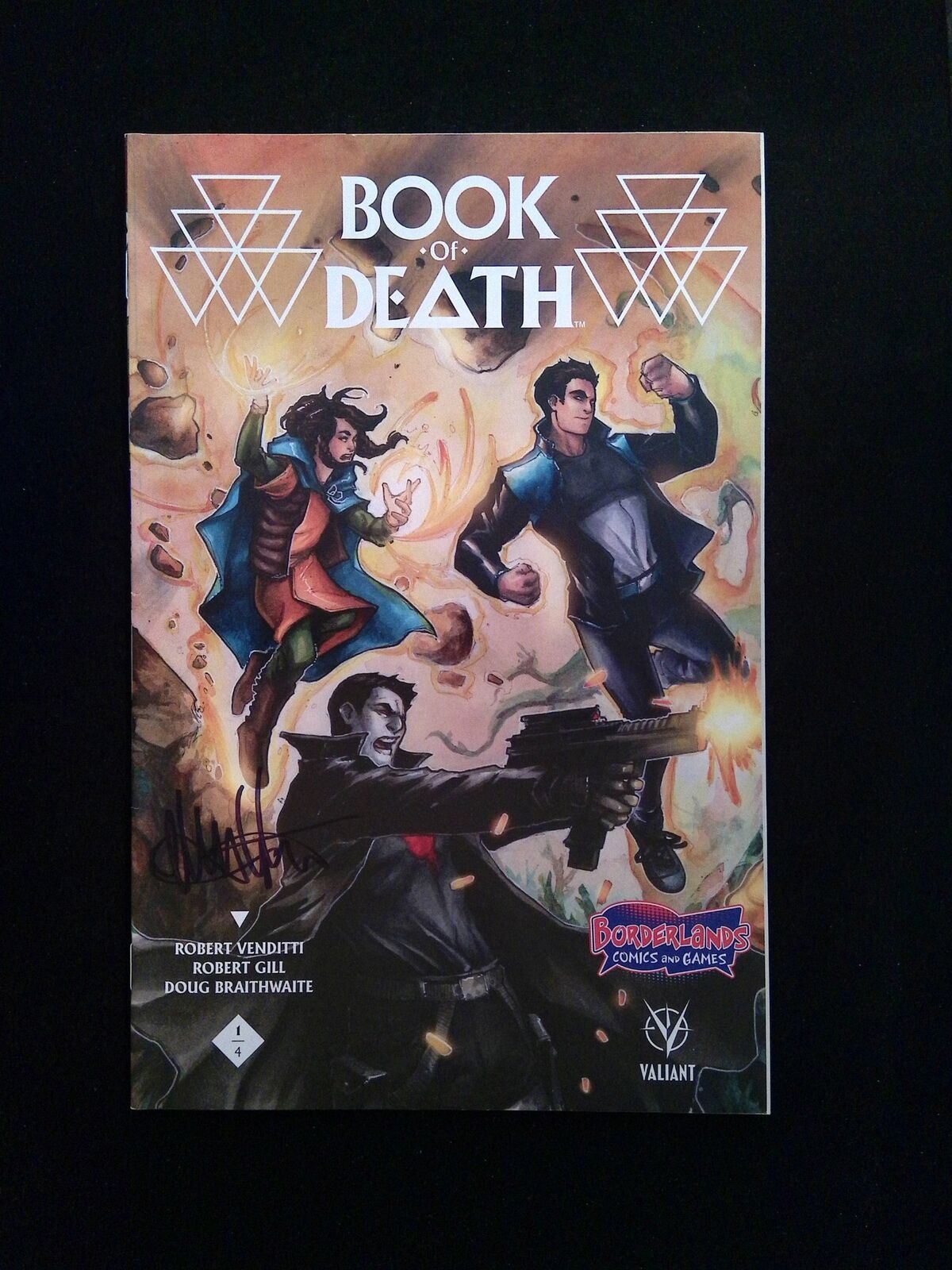 Book Death #1 VALIANT Comics 2015 VF/NM SIGNED BY