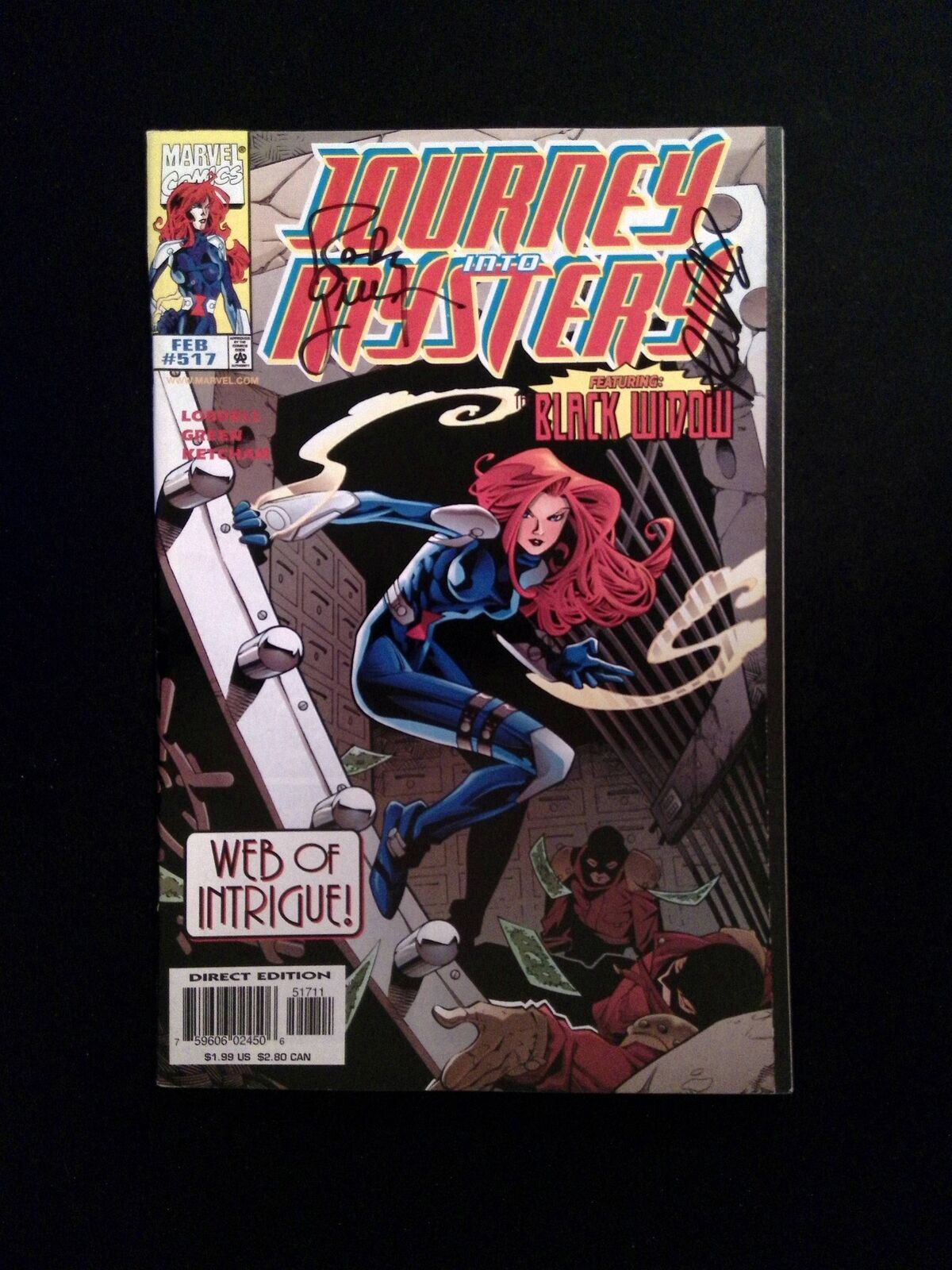 Journey Into Mystery #517 Marvel Comics 1998 VF+ Signed Randy Green, Ketcham