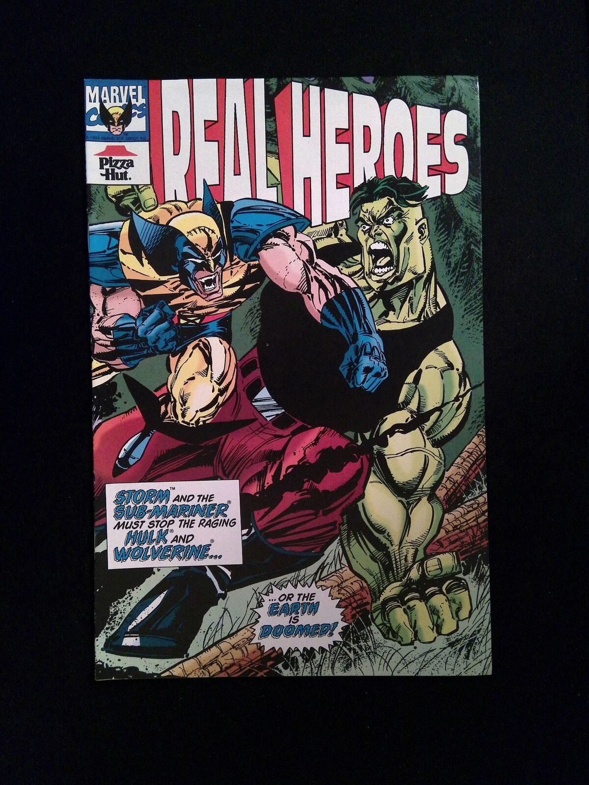 Real Heroes #2 VOL.1 MARVEL Comics 1994 VF/NM PIZZA HUT EDITION