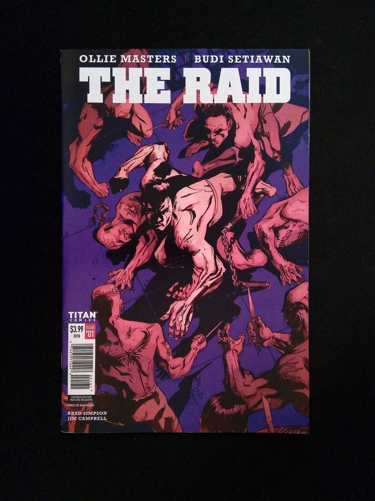 Raid #1C Titan Comics 2018 NM McCrea Variant