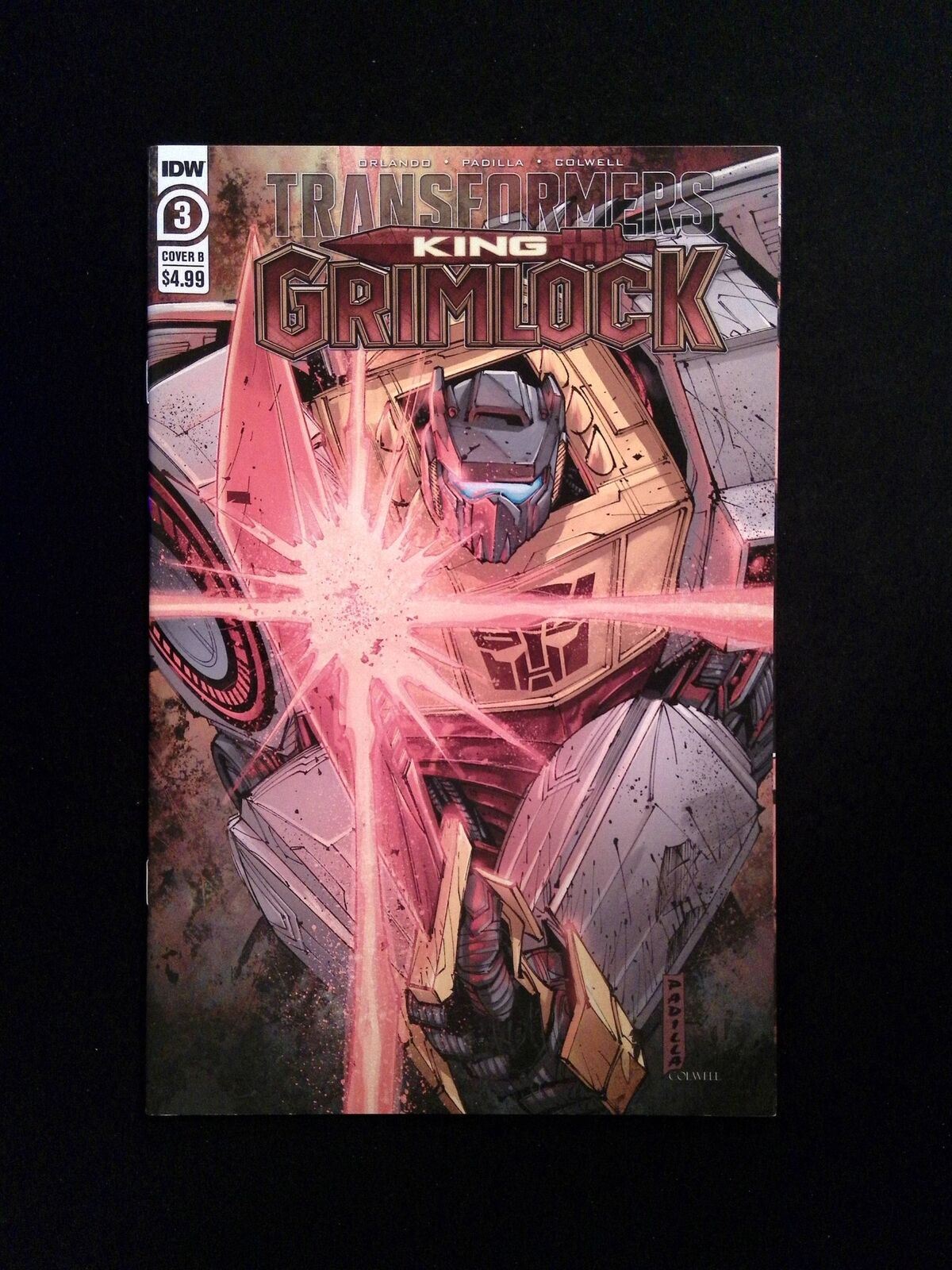 Transformers King Grimlock #3B IDW Comics 2021 NM- PADILLA VARIANT