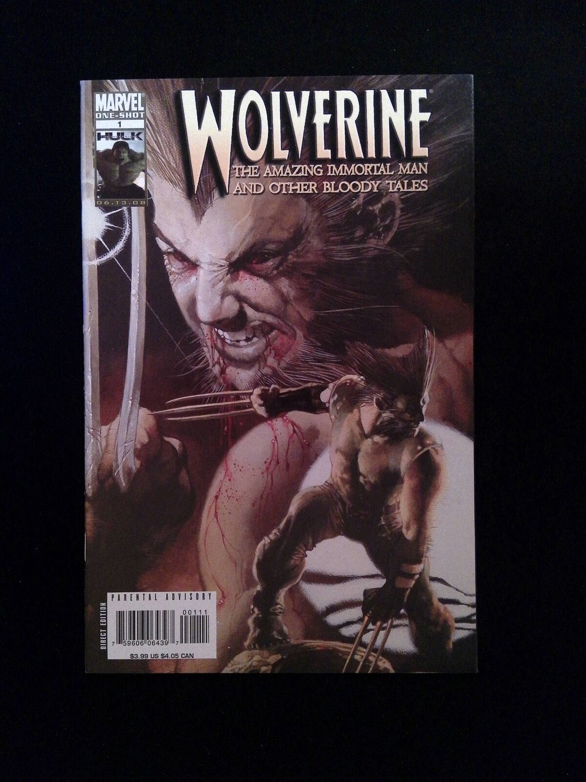 Wolverine The Amazing Immortal Man #1 MARVEL Comics 2008 NM-