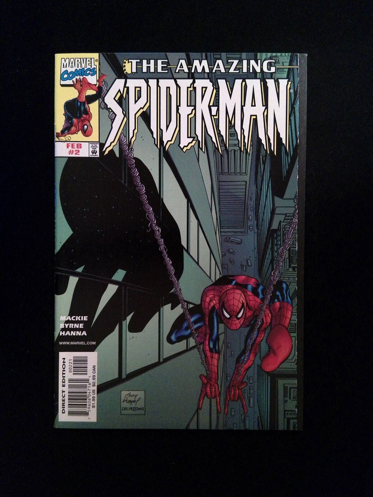 Amazing Spider-Man #2B (2nd Series) Marvel Comics 1999 VF+ Green Variant