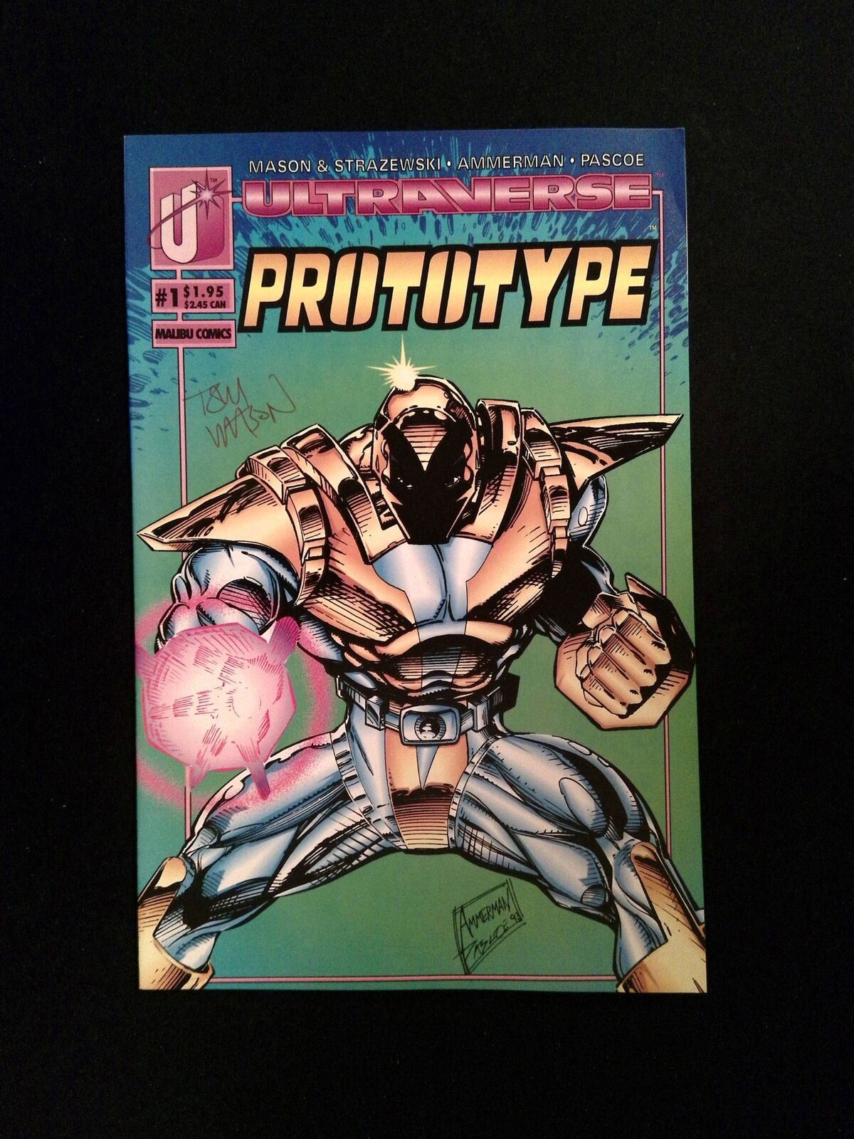 Prototype #1 Malibu Comics 1993 NM SIGNED BY TOM MASON