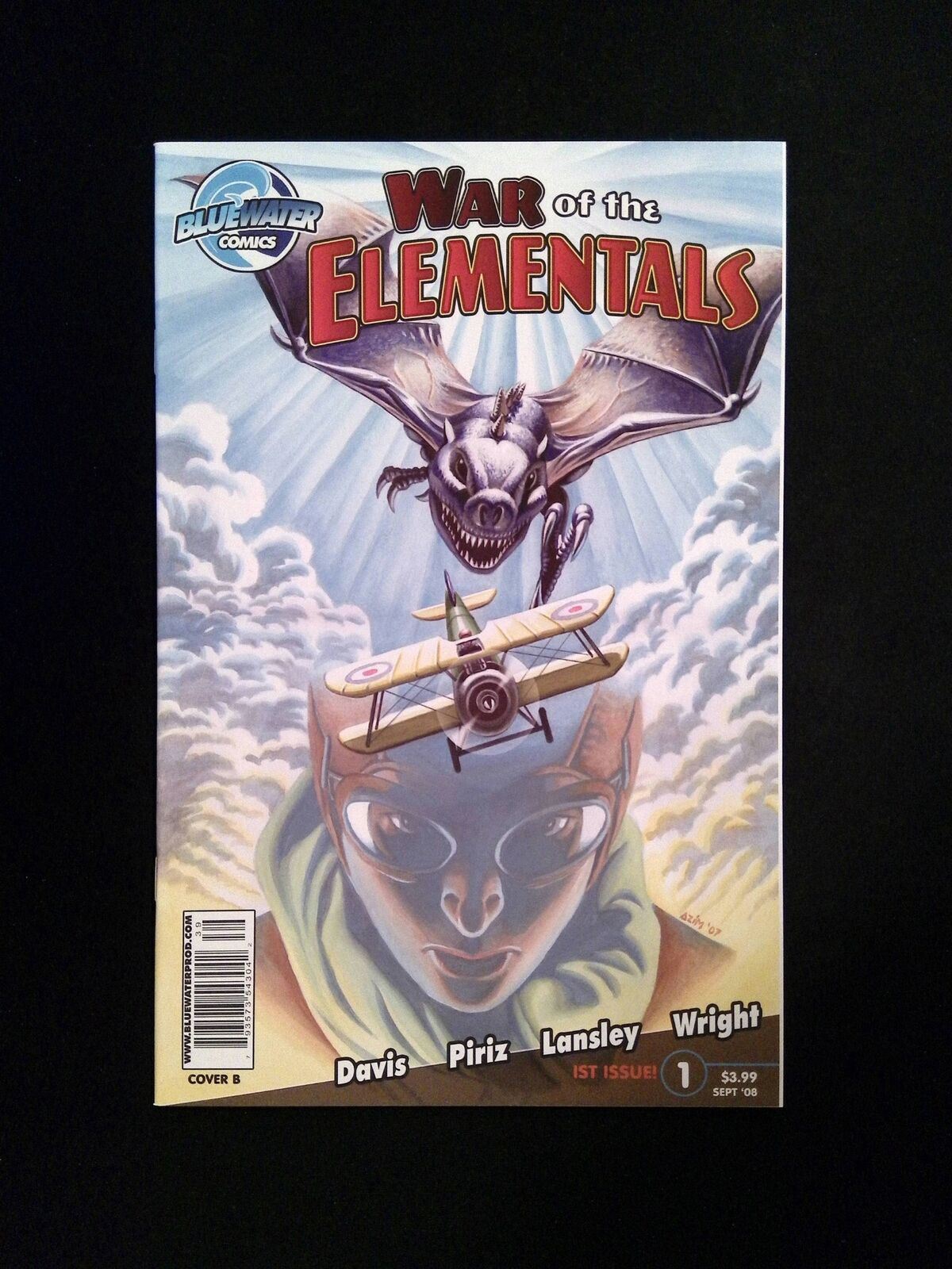 War Of The Elementals #1B BLUEWATER PRODUCTIONS 2008 NM- NEWSSTAND AZIM VARIANT