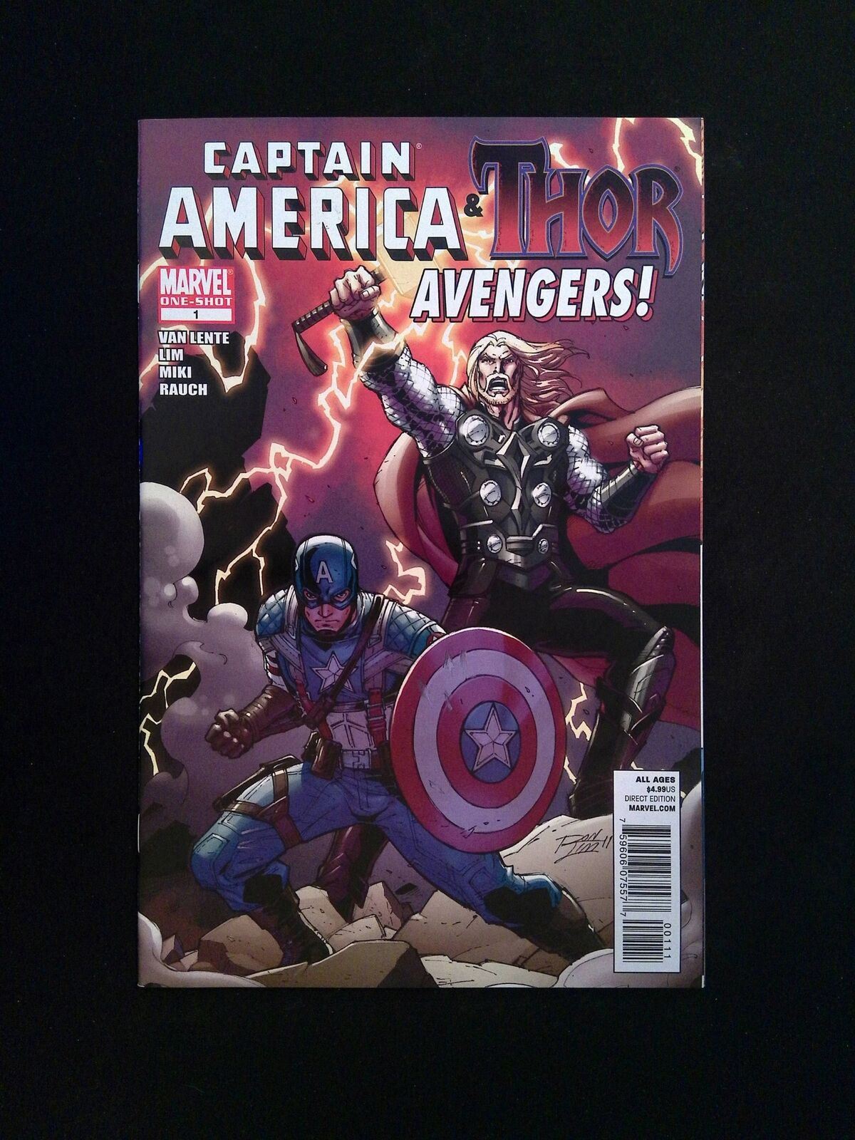 Captain America and Thor Avengers #1 MARVEL Comics 2011 NM-