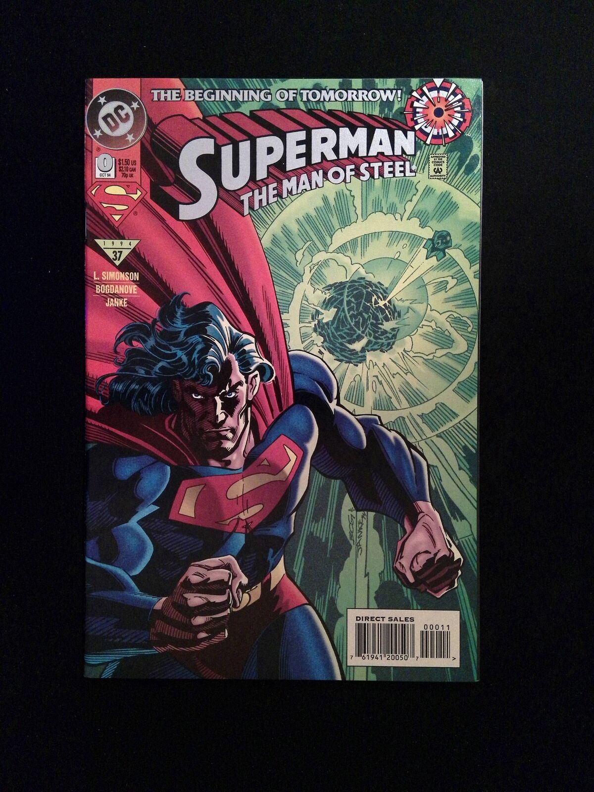 Superman The Man Of Steel #0 DC Comics 1994 VF/NM