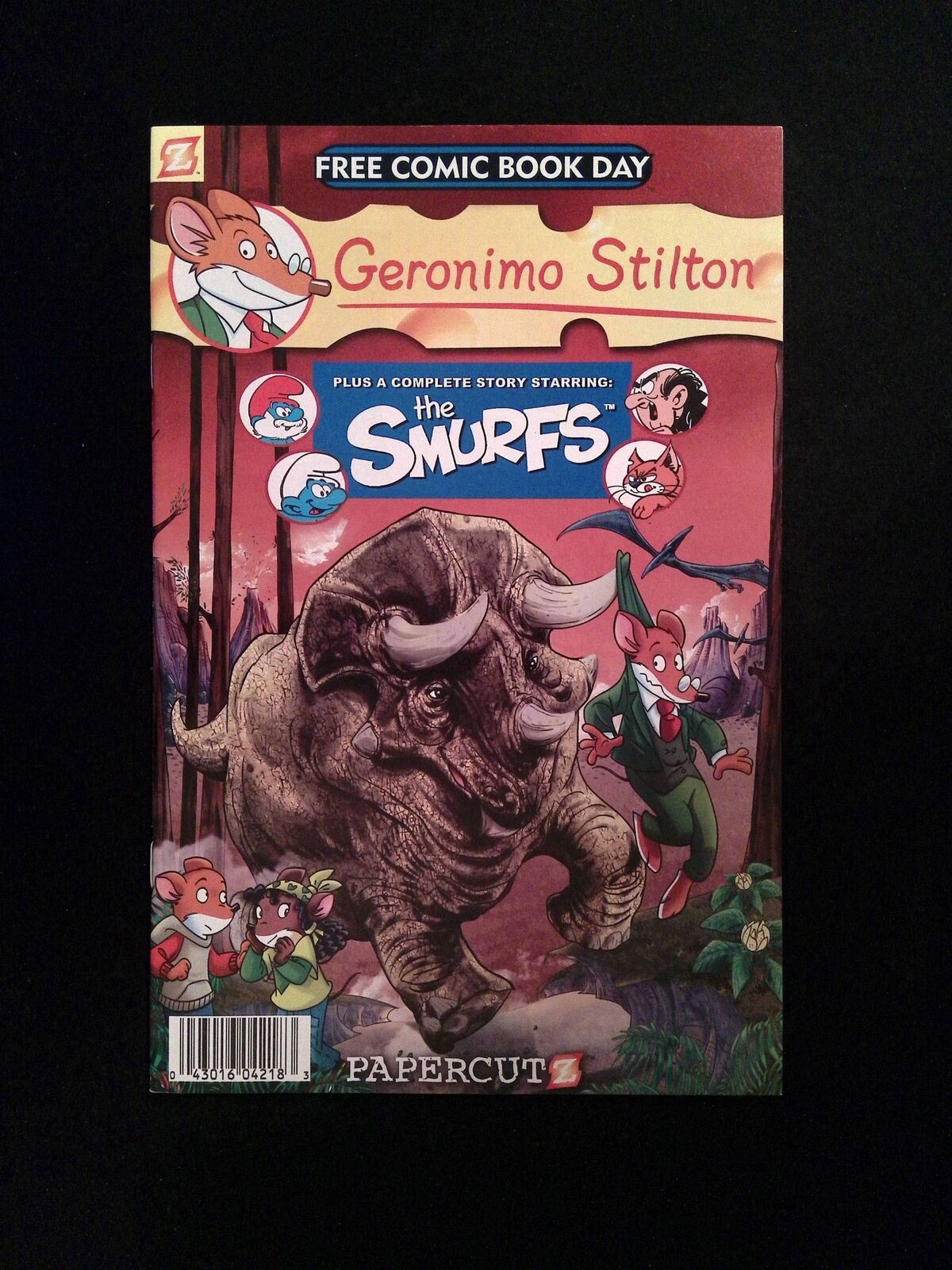 Geronimo Stilton And The Smurfs FCBD #0 PAPERCUTZ Comics 2011 NM