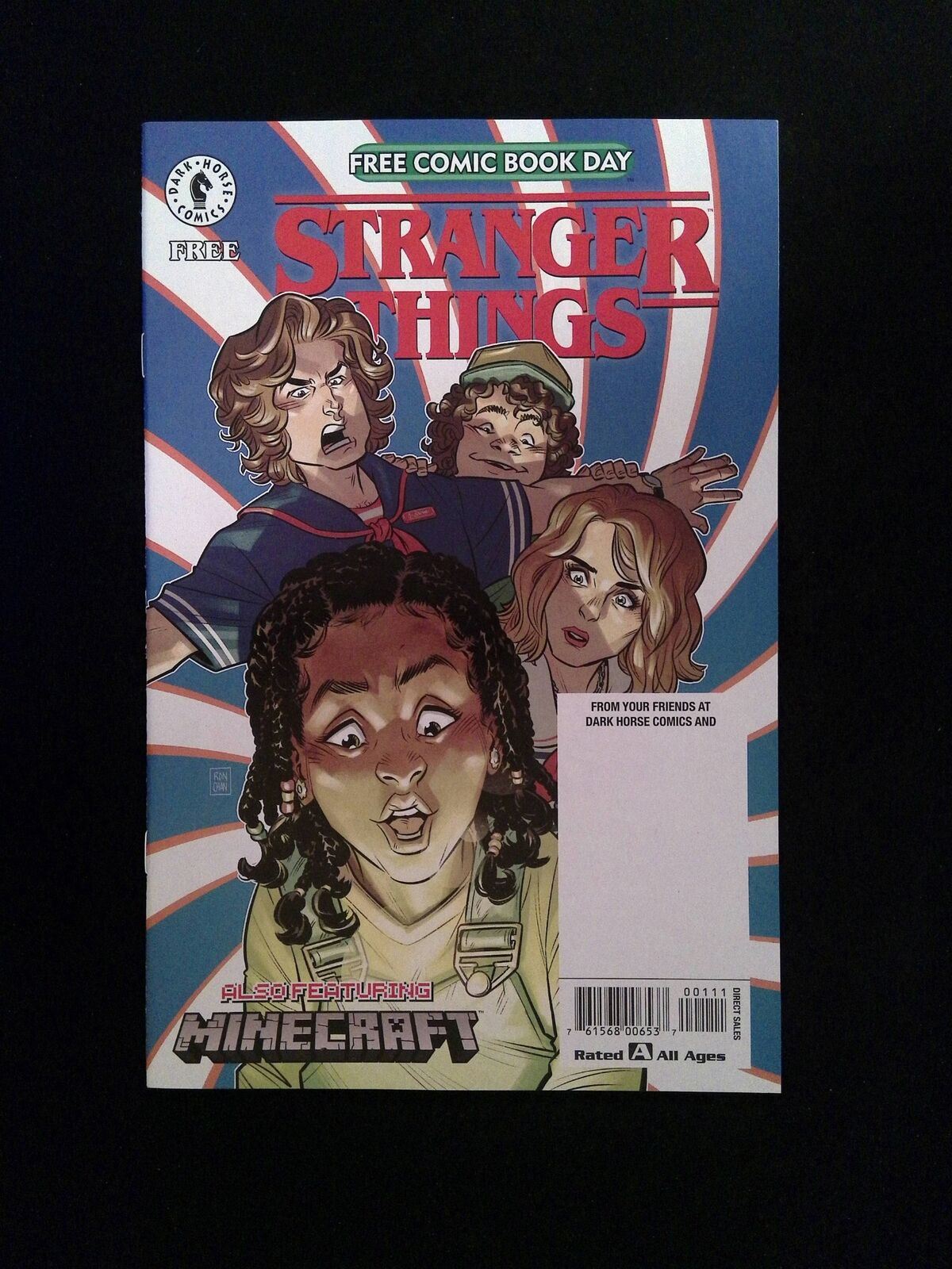 Stranger Thing And Minecraft FCBD #1 DARK HORSE Comics 2020 NM