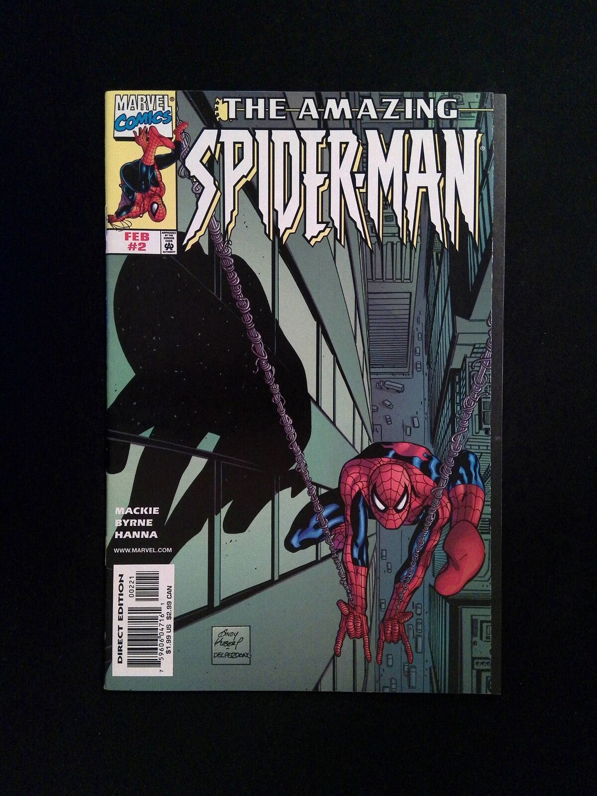 Amazing Spider-Man #2B (2ND SERIES) MARVEL Comics 1999 VF+ KUBERT VARIANT
