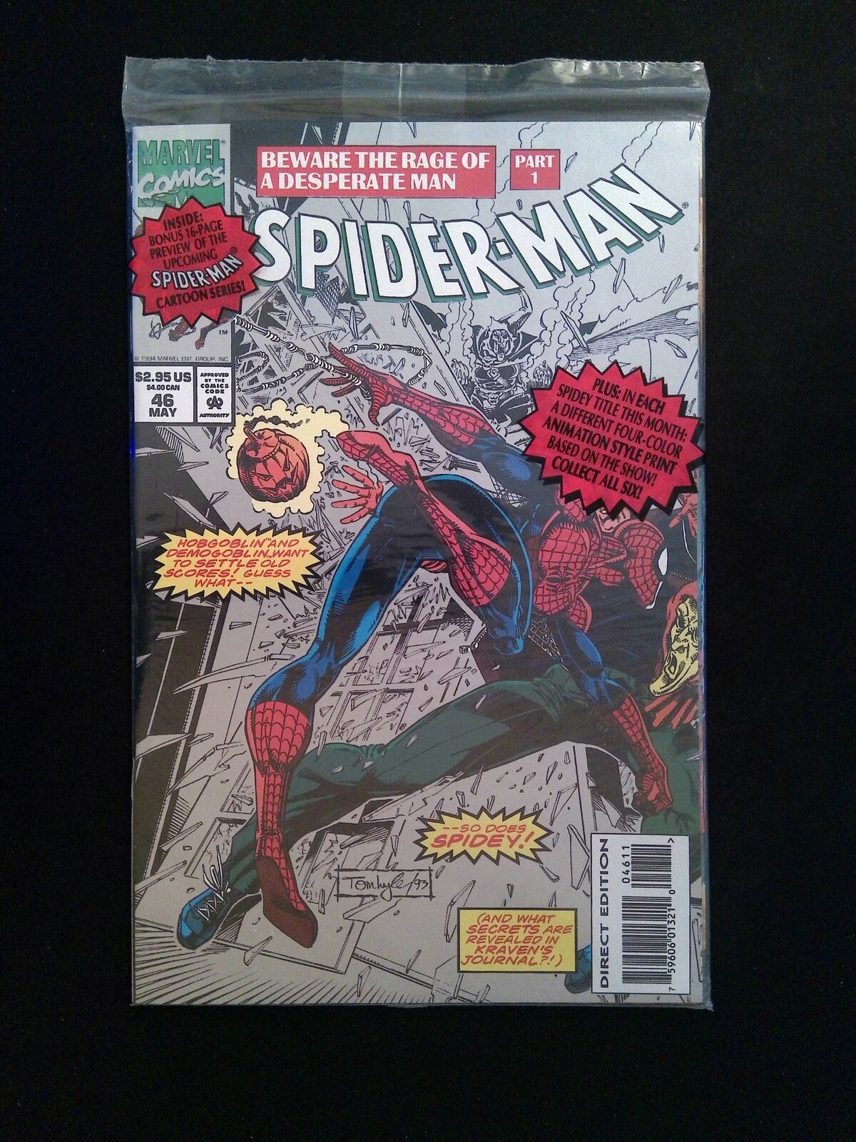 Spider-Man #46P MARVEL Comics 1994 NM VARIANT COVER