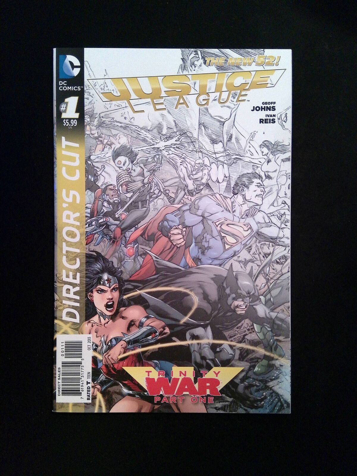 Justice League Trinity War Directors Cut #1 DC Comics 2013 NM