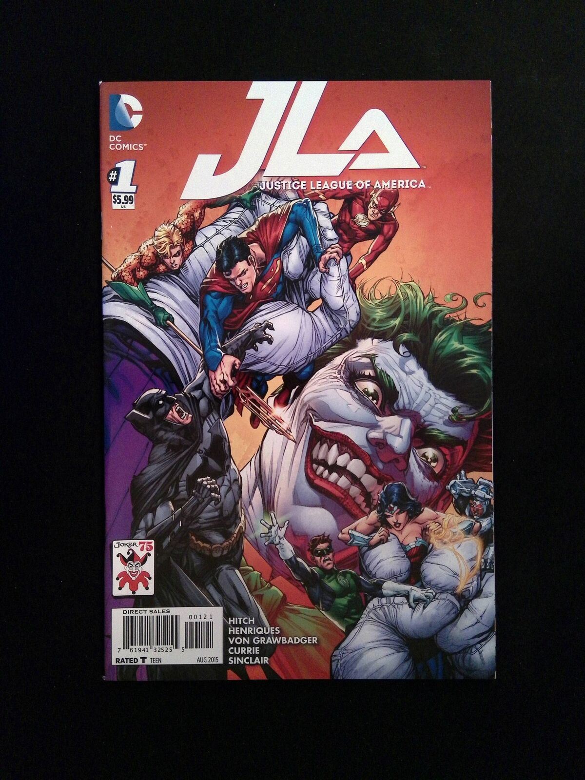 Justice League of America #1B DC Comics 2015 NM PORTER VARIANT